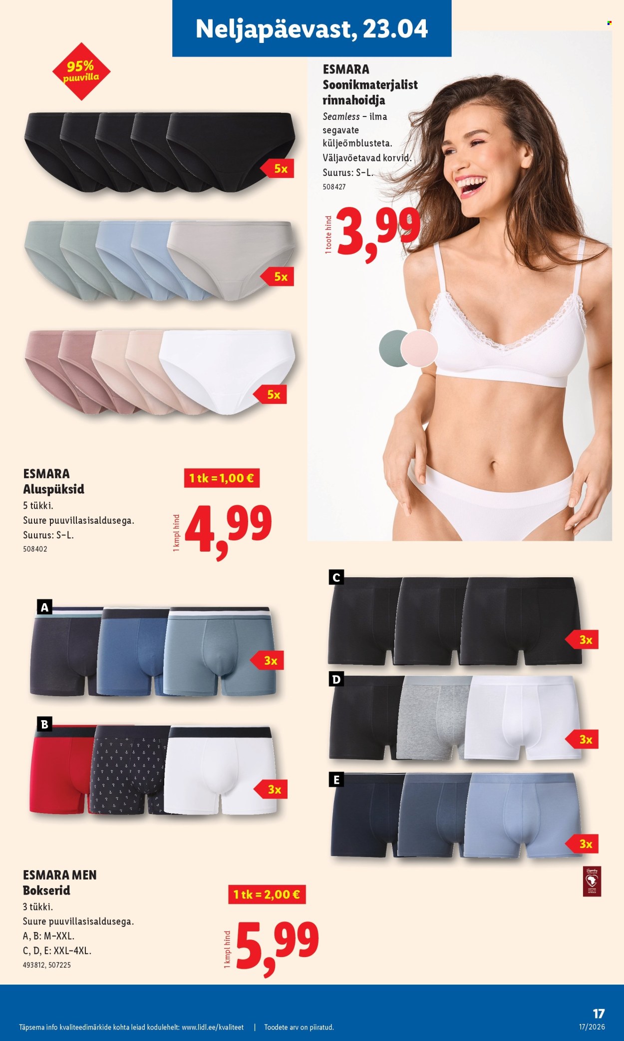 Lidl kliendileht - Tööstuskaupade pakkumised (20.04 - 26.04.2026)