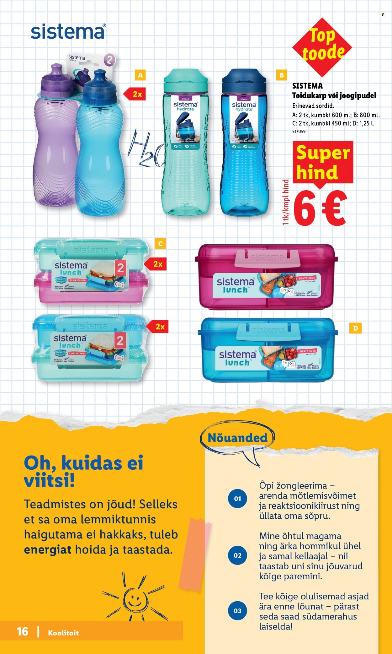 Lidl kliendileht - Tagasi kooli