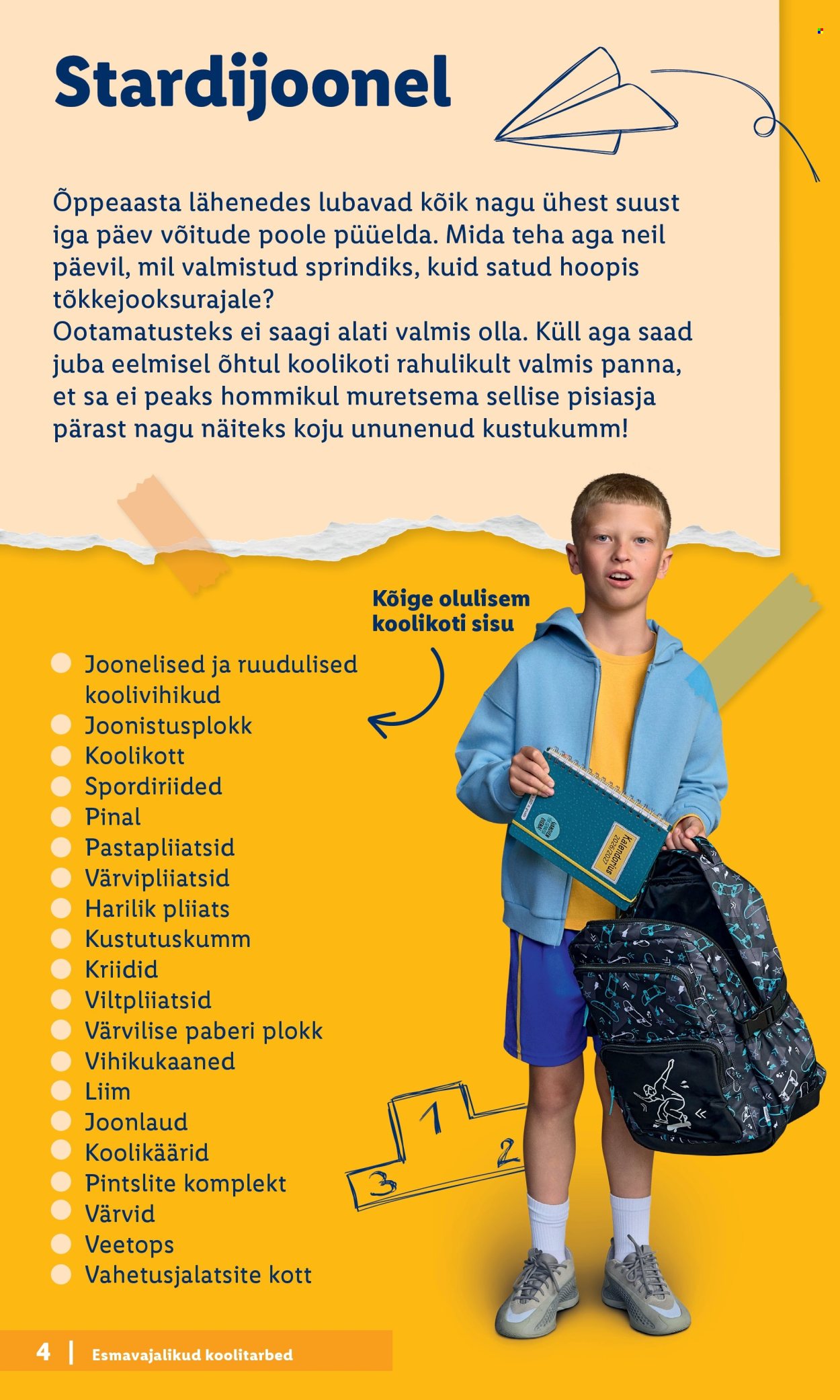 Lidl kliendileht - Tagasi kooli