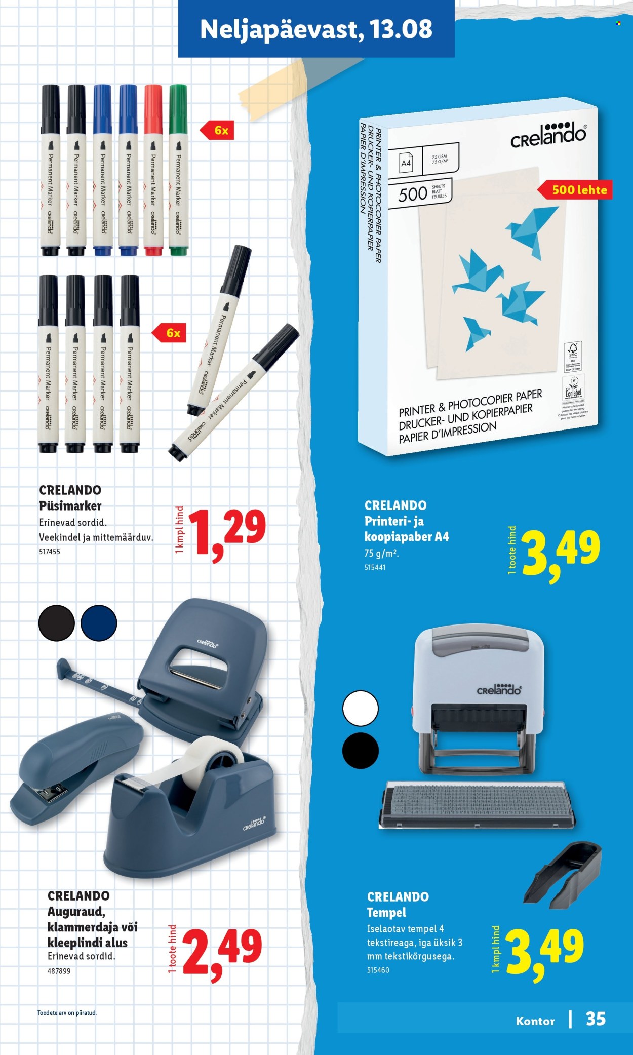 Lidl kliendileht - Tagasi kooli