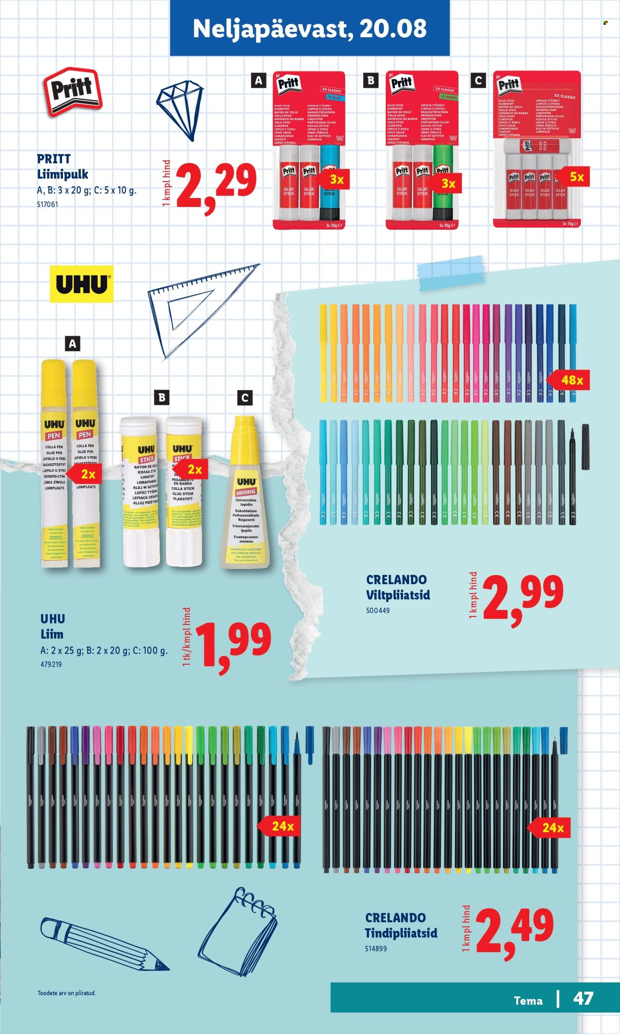 Lidl kliendileht - Tagasi kooli
