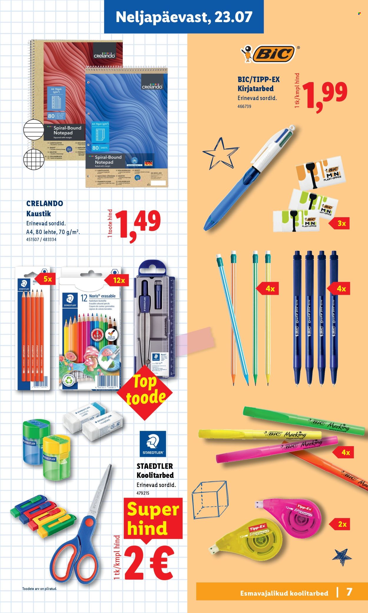 Lidl kliendileht - Tagasi kooli