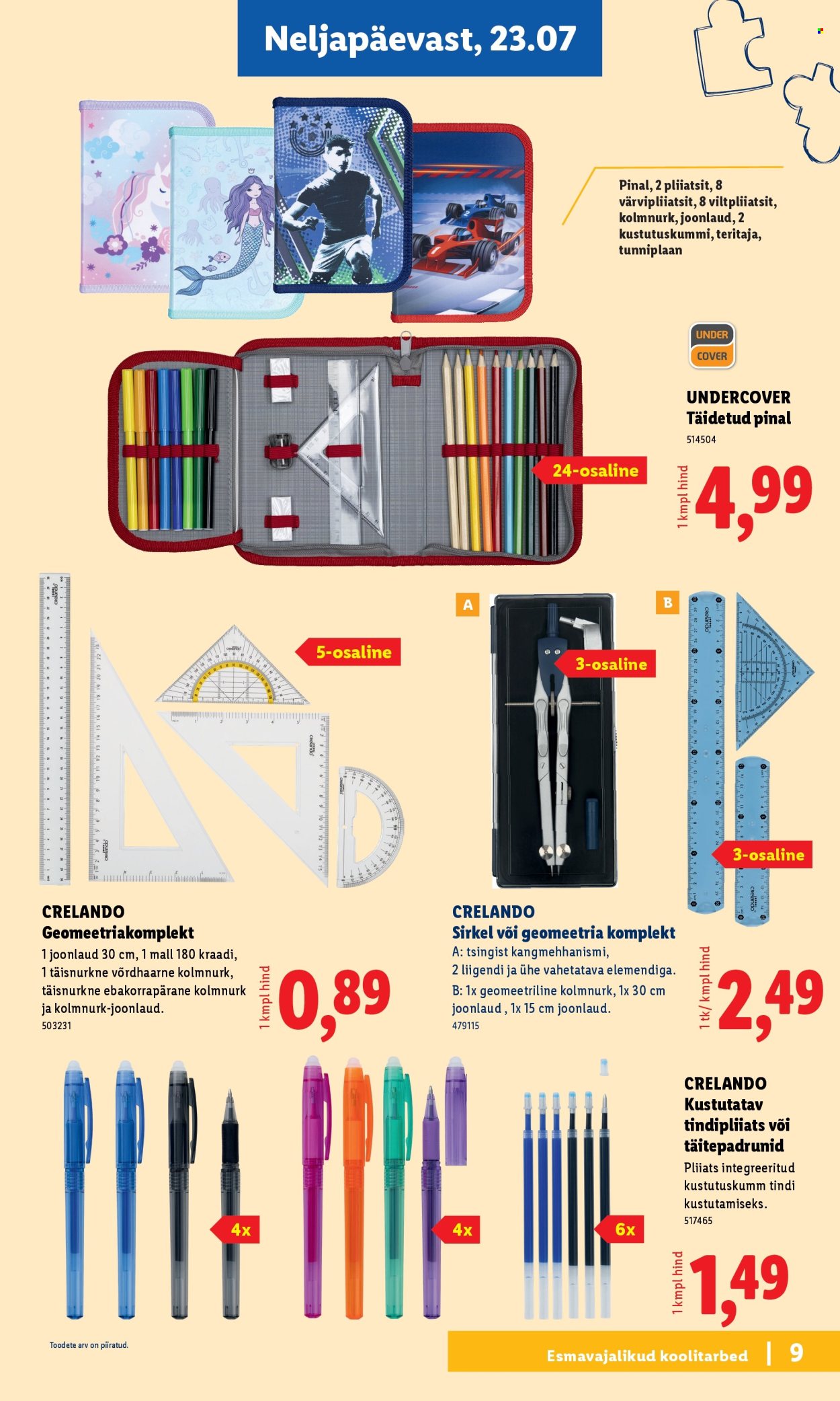 Lidl kliendileht - Tagasi kooli