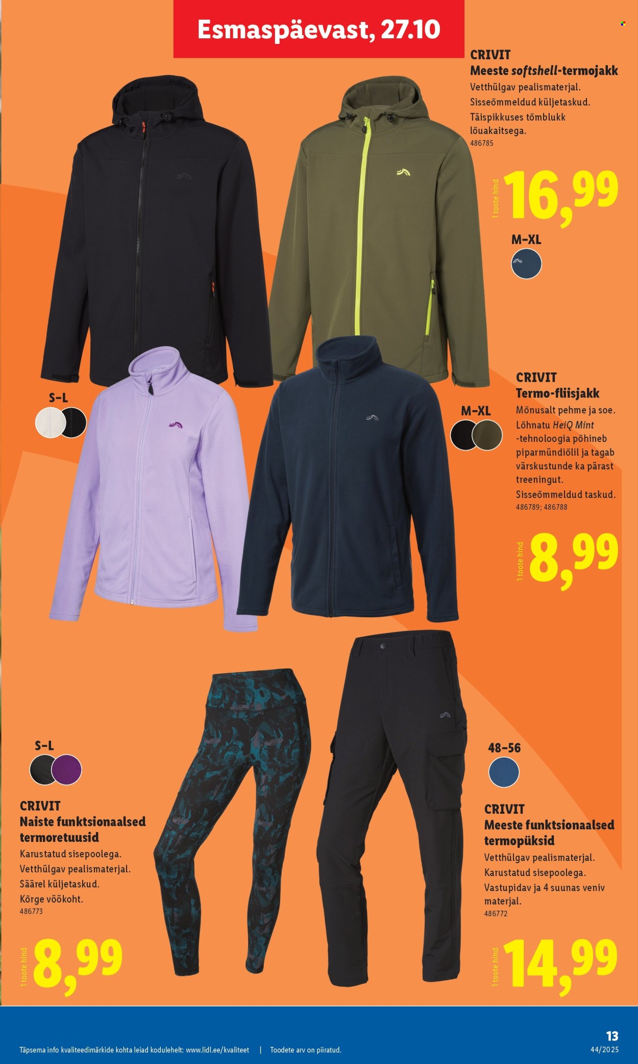 Lidl kliendileht - Tööstuskaupade pakkumised (27.10 - 2.11.2025)