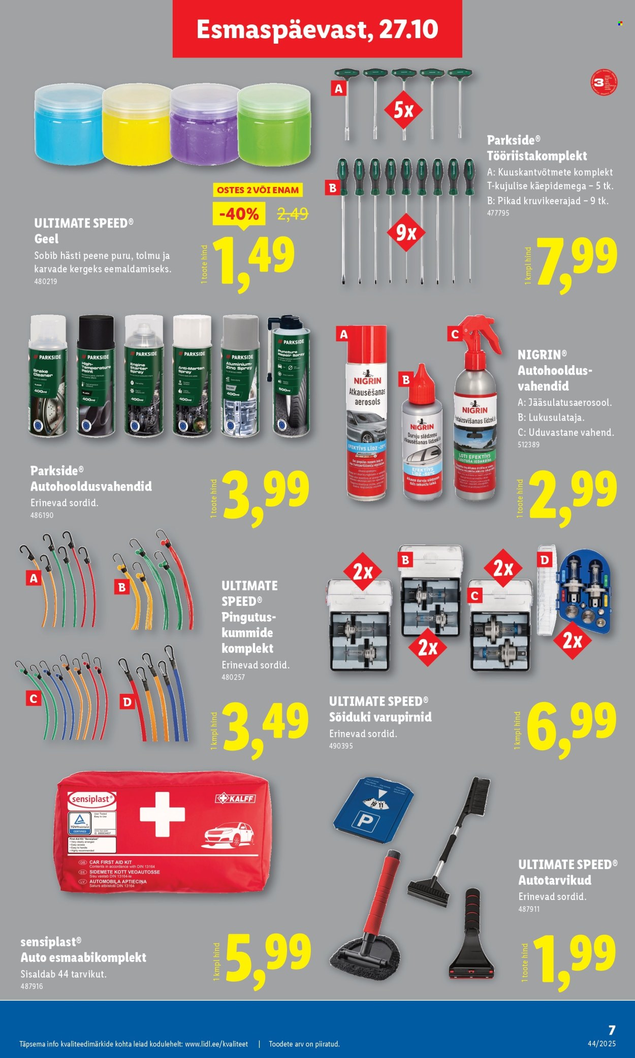 Lidl kliendileht - Tööstuskaupade pakkumised (27.10 - 2.11.2025)