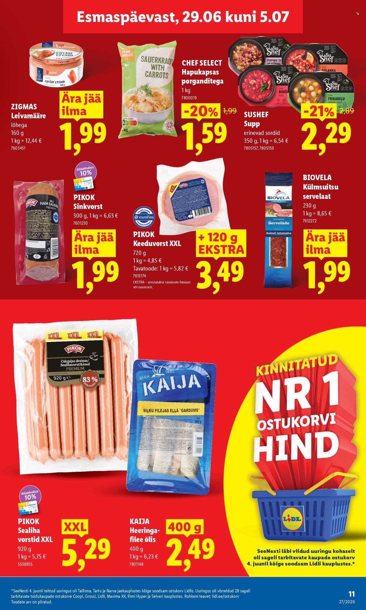 Lidl kliendileht (29.06 - 5.07.2026)