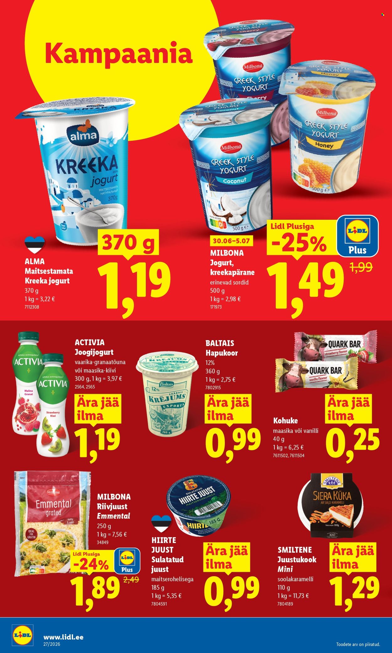 Lidl kliendileht (29.06 - 5.07.2026)