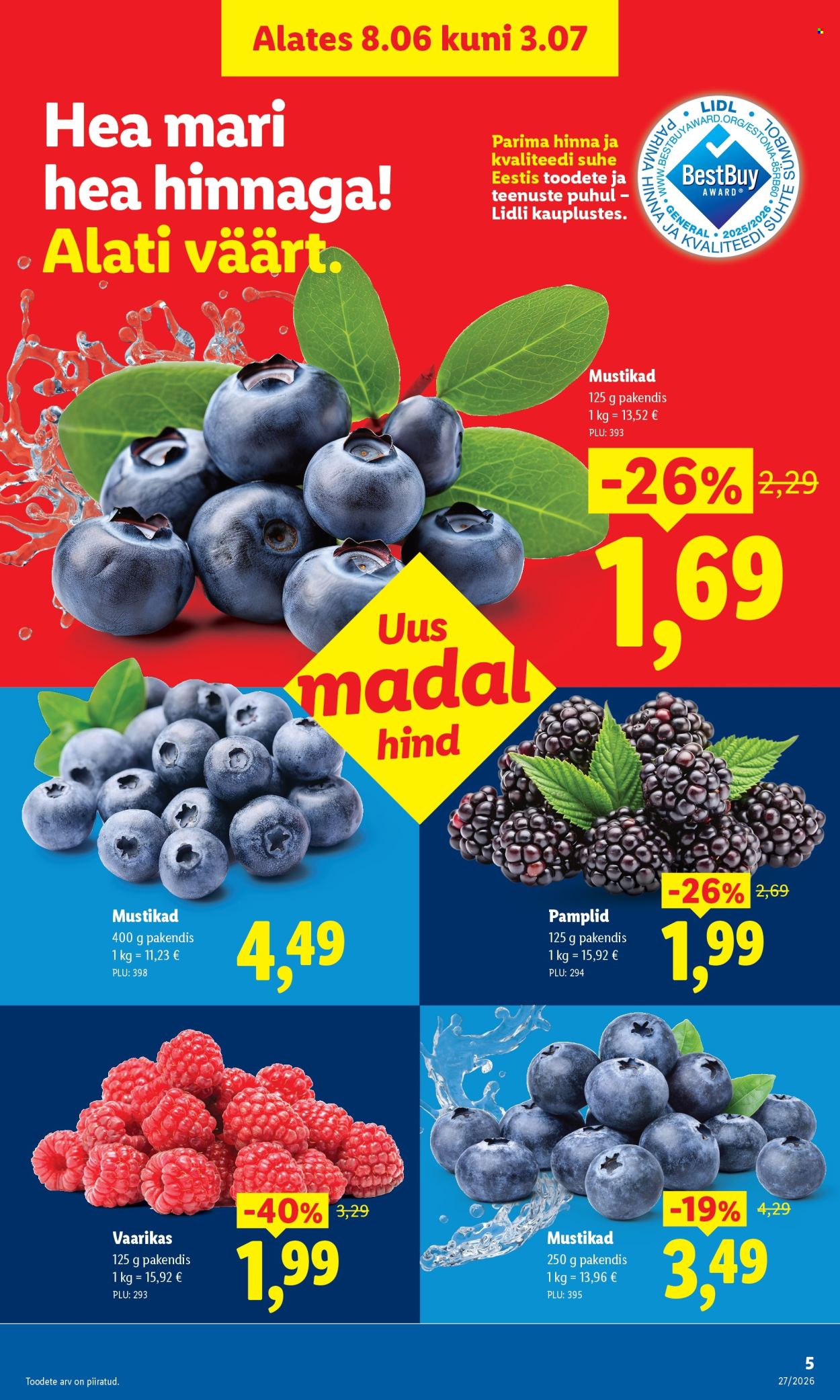 Lidl kliendileht (29.06 - 5.07.2026)
