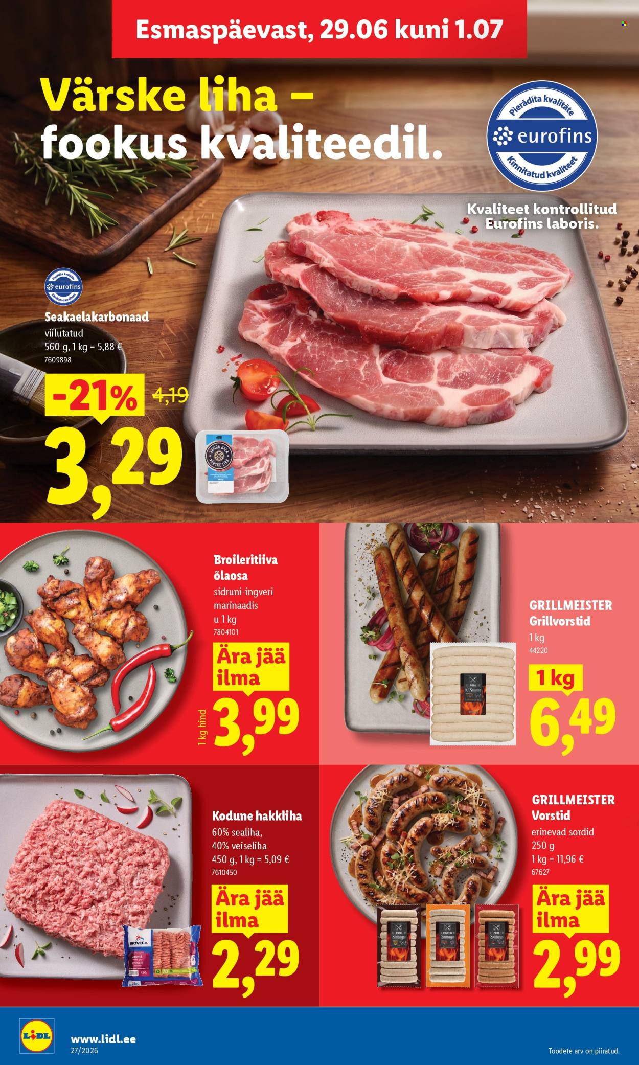 Lidl kliendileht (29.06 - 5.07.2026)