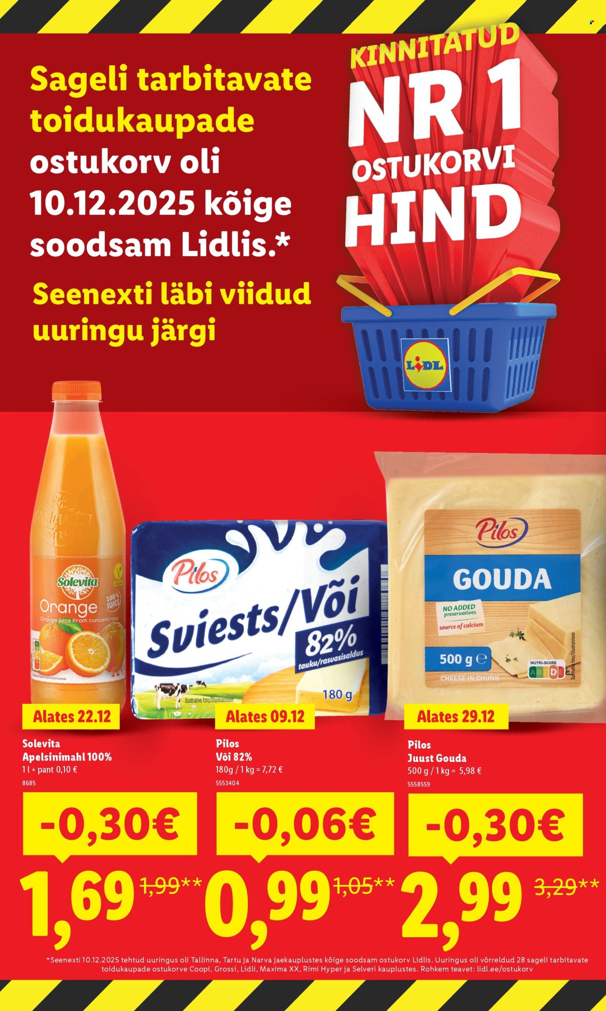 Lidl kliendileht - Suur hinnalangus (5.01 - 10.01.2026)
