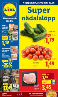 Lidl kliendileht - Nädalalõpu pakkumised (26.06 - 29.06.2025)