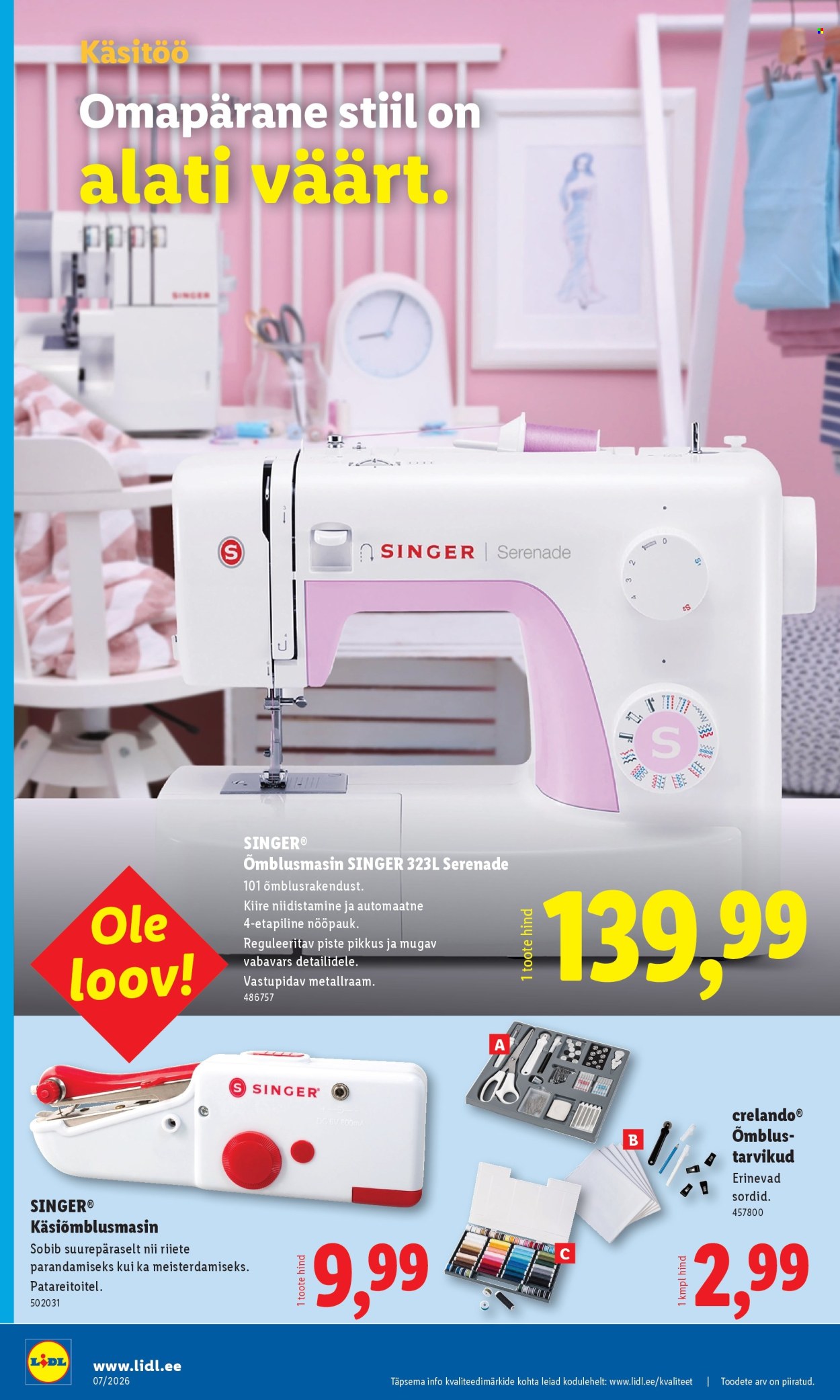 Lidl kliendileht - Tööstuskaupade pakkumised (9.02 - 15.02.2026)