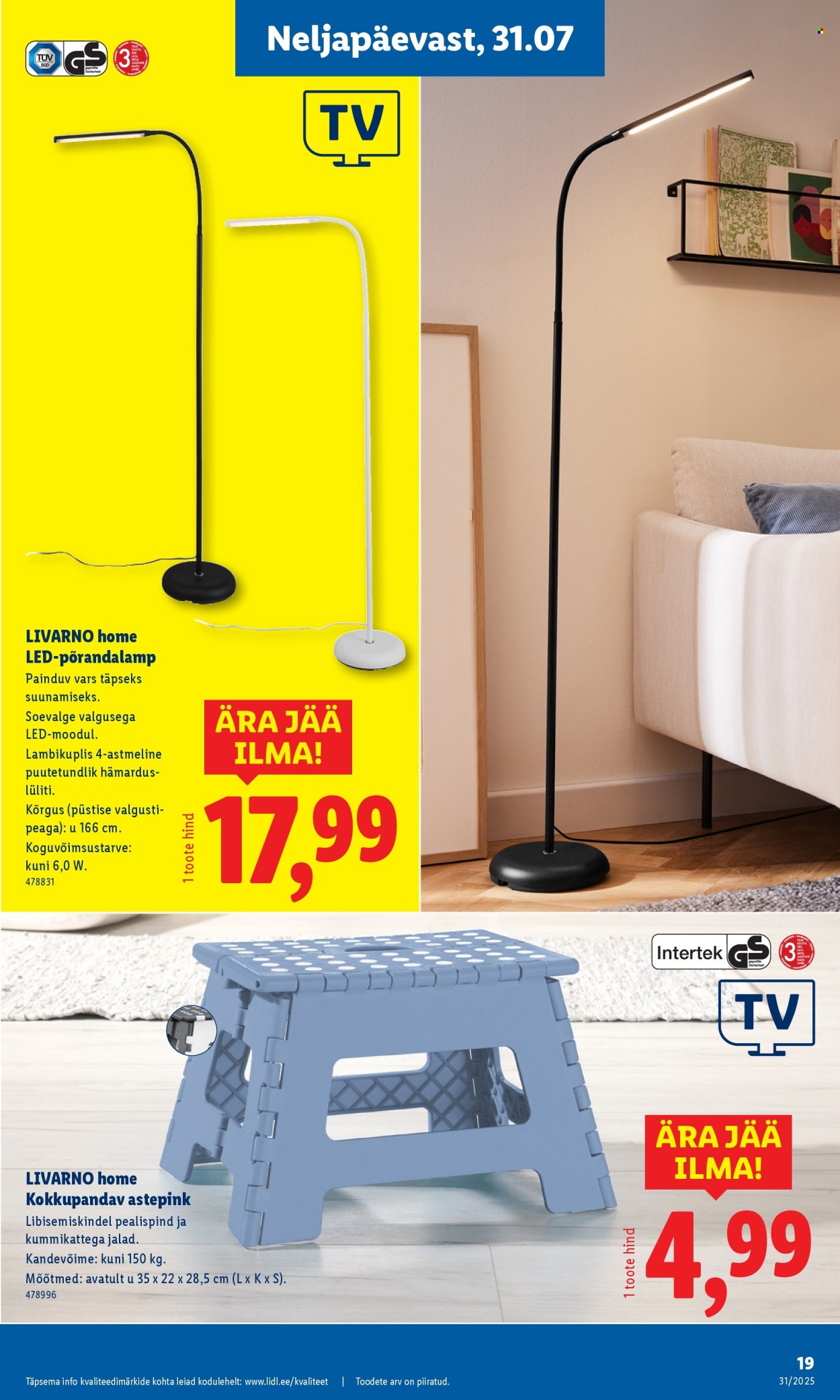 Lidl kliendileht - Tööstuskaupade pakkumised (28.07 - 3.08.2025)