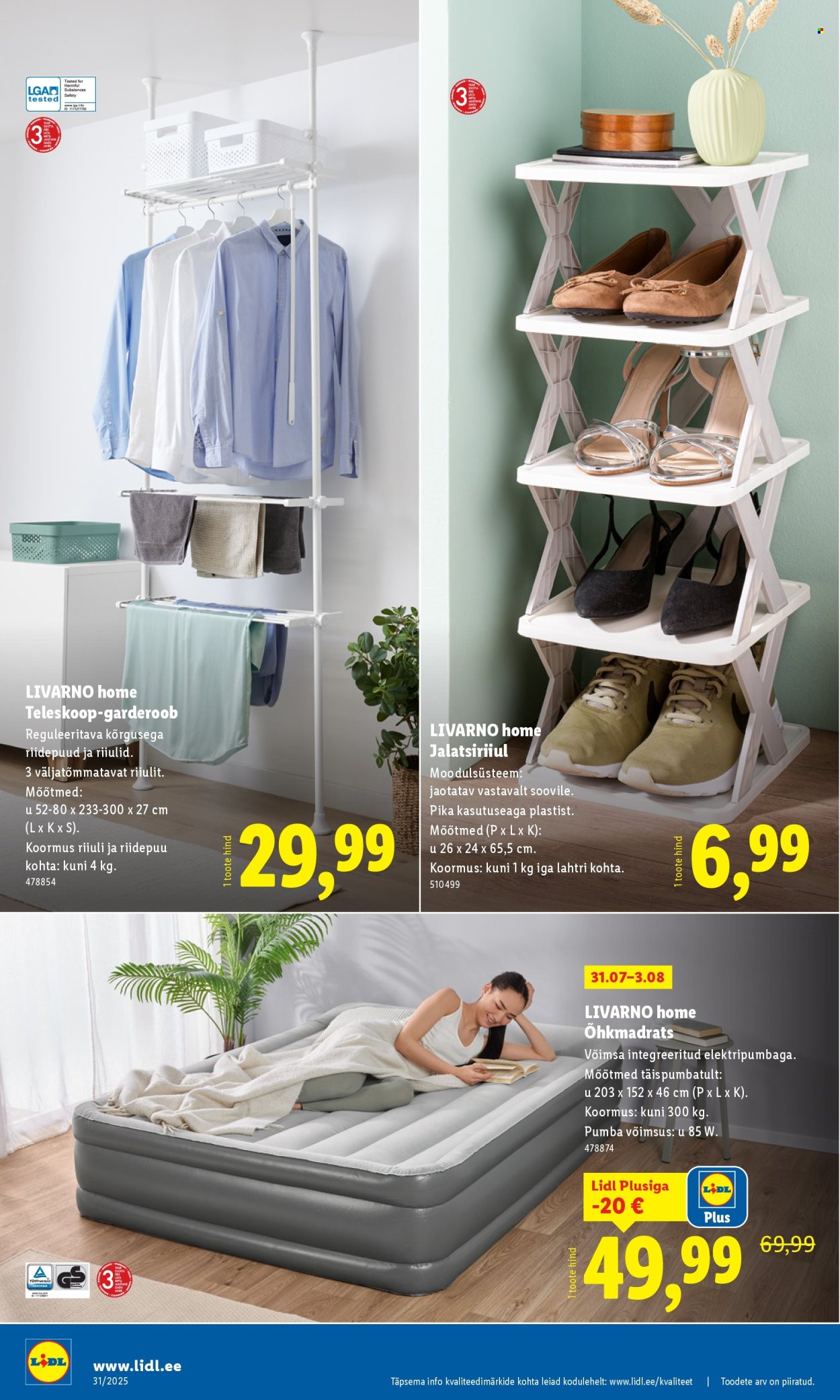 Lidl kliendileht - Tööstuskaupade pakkumised (28.07 - 3.08.2025)