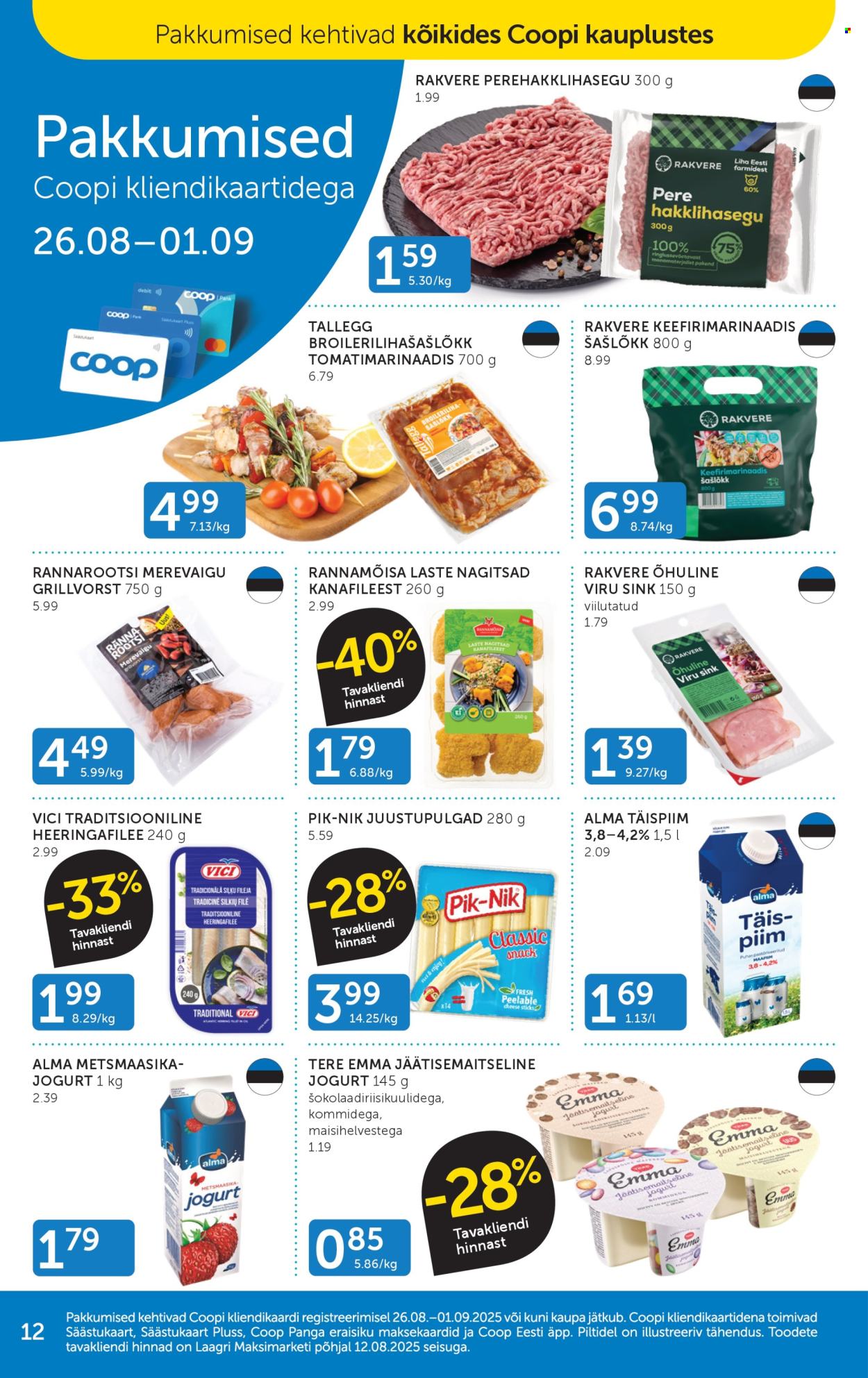 Coop kliendileht (26.08 - 1.09.2025)