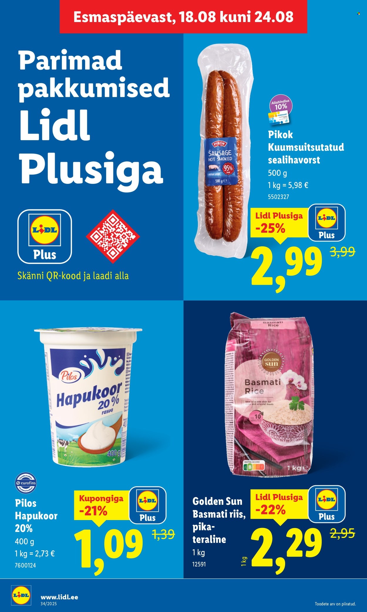 Lidl kliendileht - Kliendileht (18.08 - 24.08.2025)