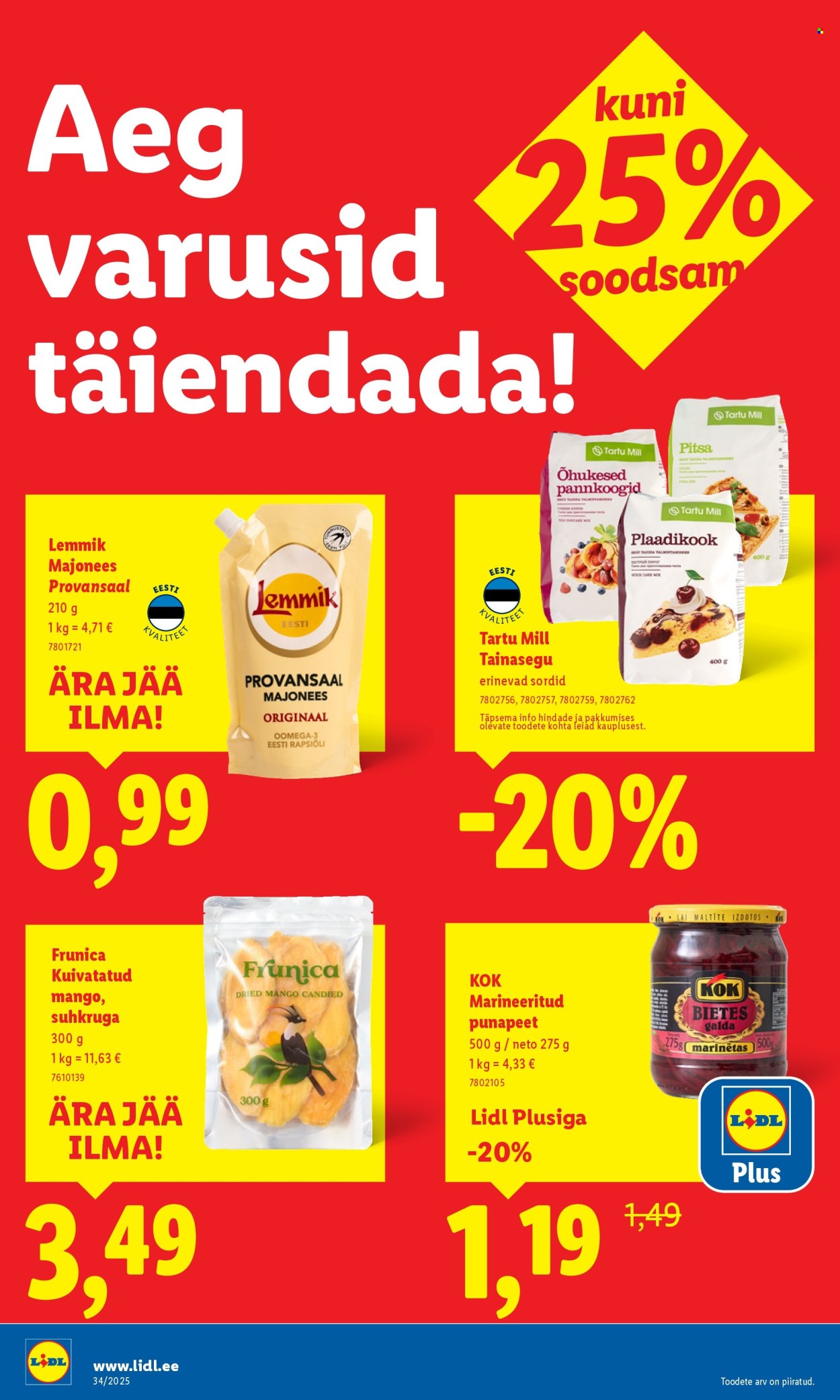 Lidl kliendileht - Kliendileht (18.08 - 24.08.2025)