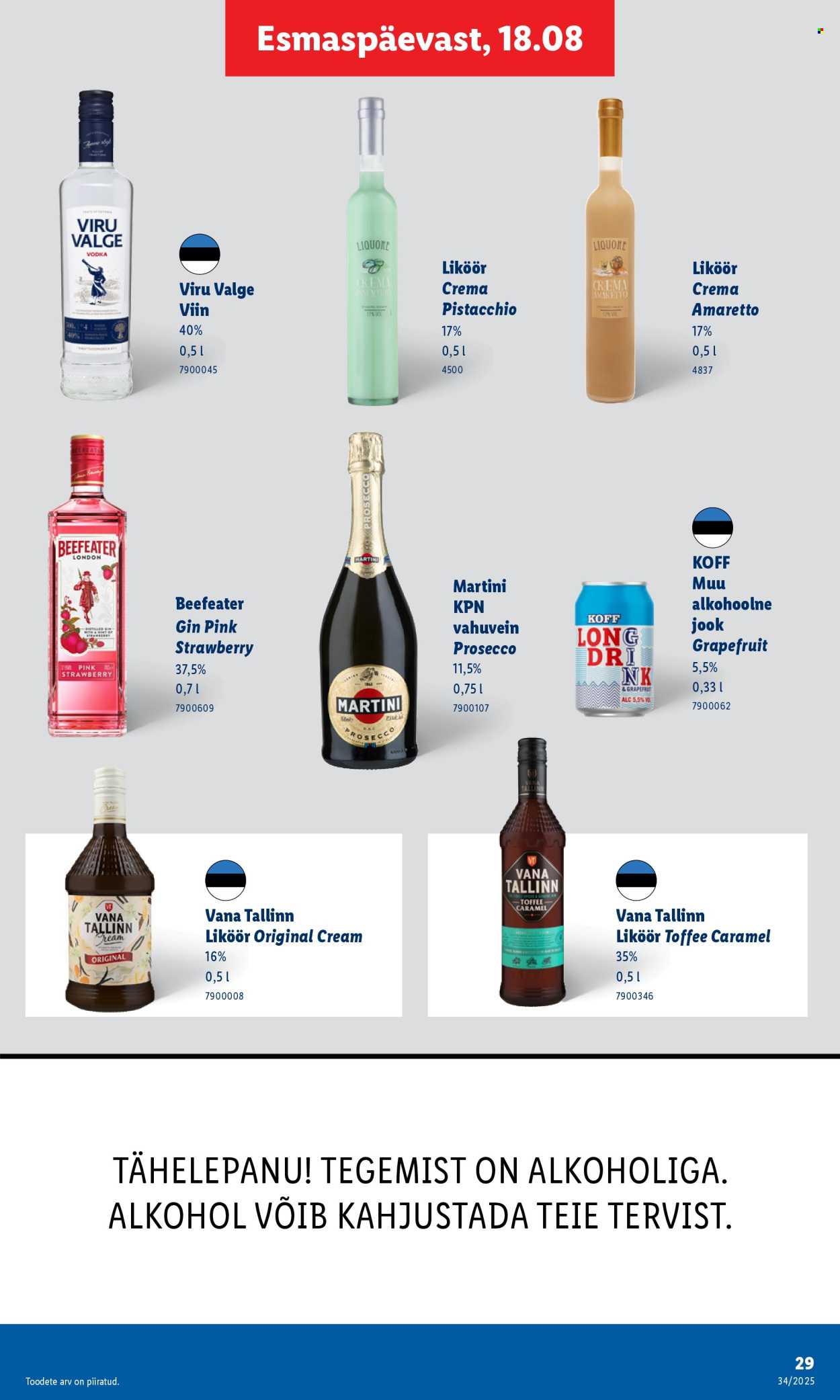 Lidl kliendileht - Kliendileht (18.08 - 24.08.2025)