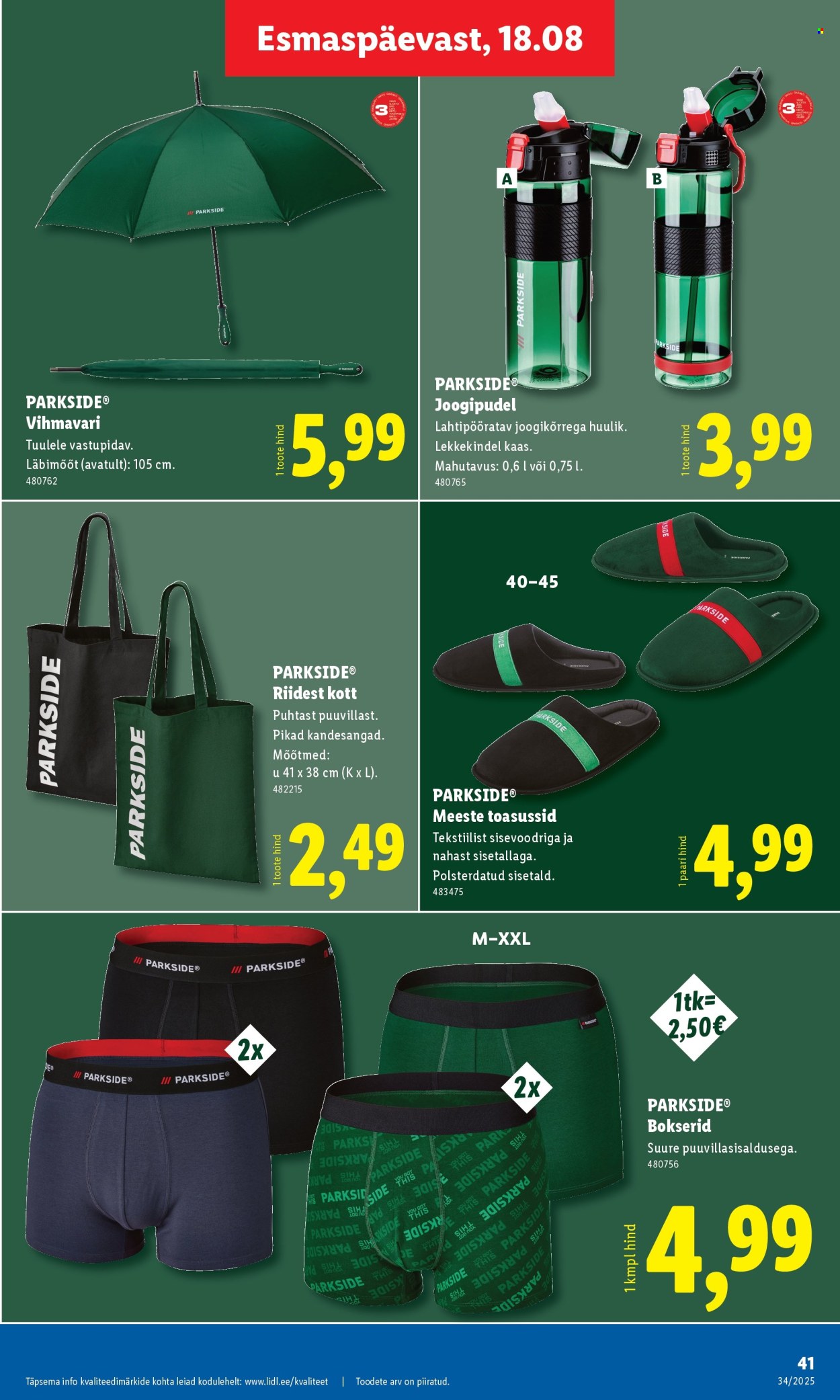 Lidl kliendileht - Kliendileht (18.08 - 24.08.2025)