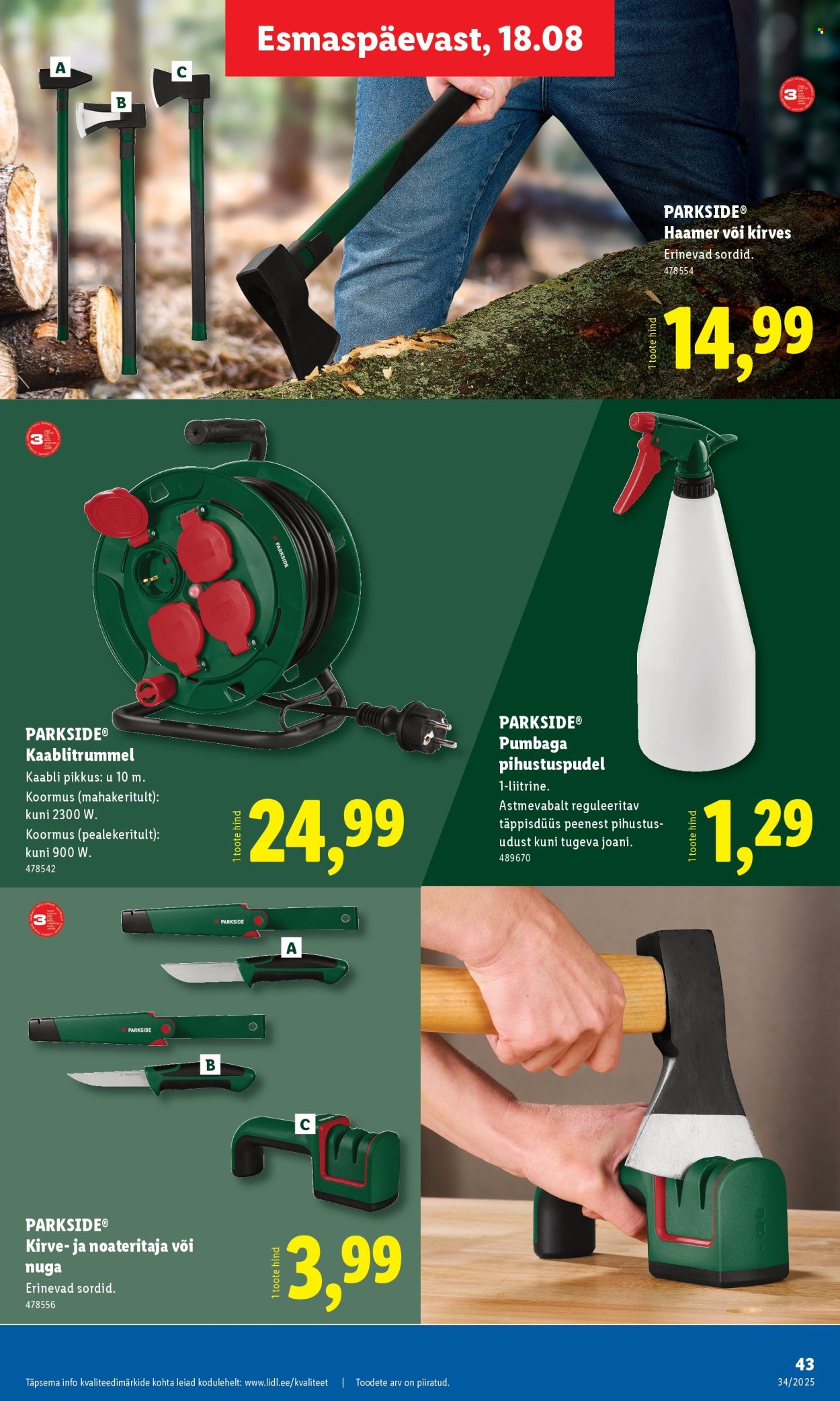 Lidl kliendileht - Kliendileht (18.08 - 24.08.2025)