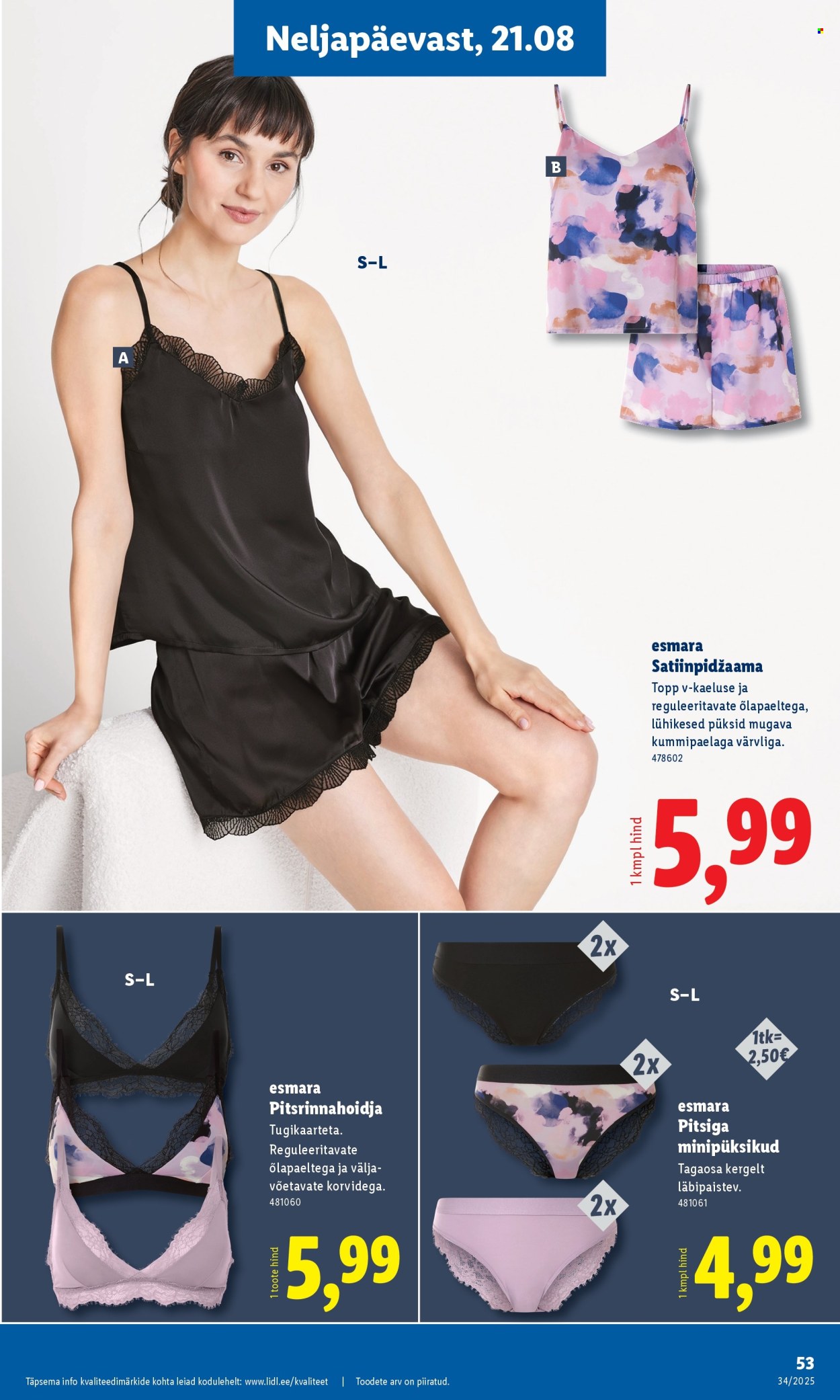 Lidl kliendileht - Kliendileht (18.08 - 24.08.2025)