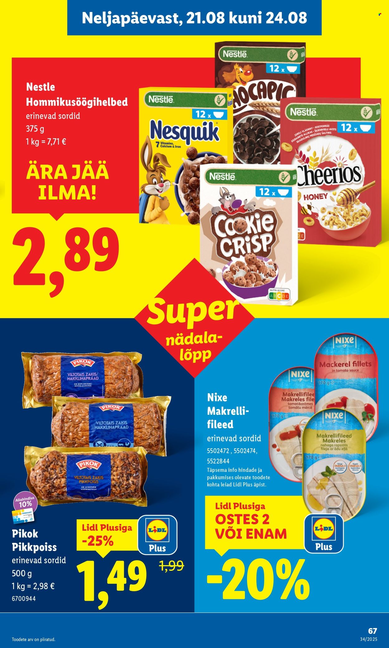 Lidl kliendileht - Kliendileht (18.08 - 24.08.2025)