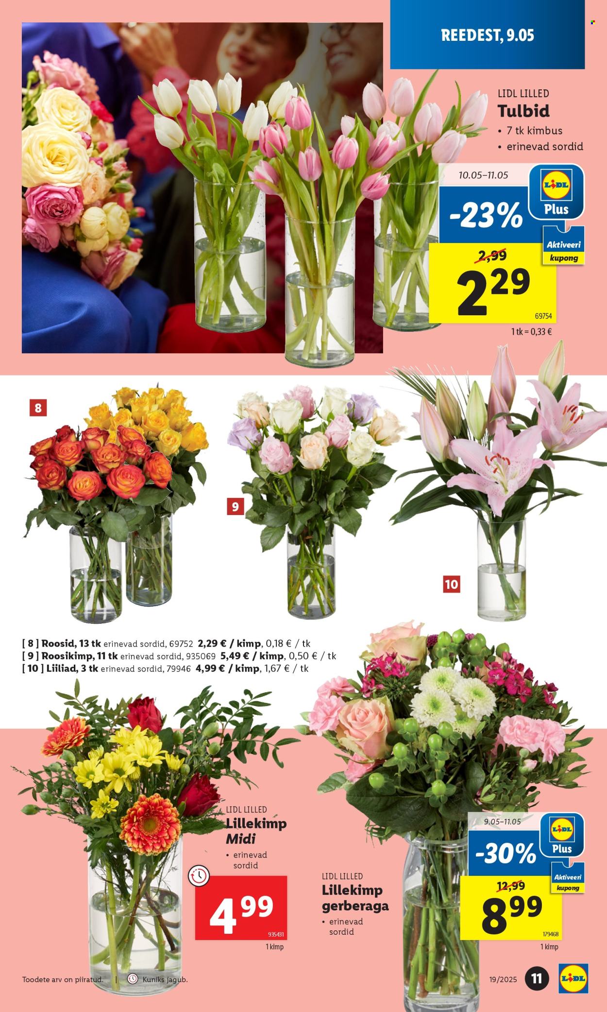 Lidl kliendileht - Nädalalõpu pakkumised (8.05 - 11.05.2025)