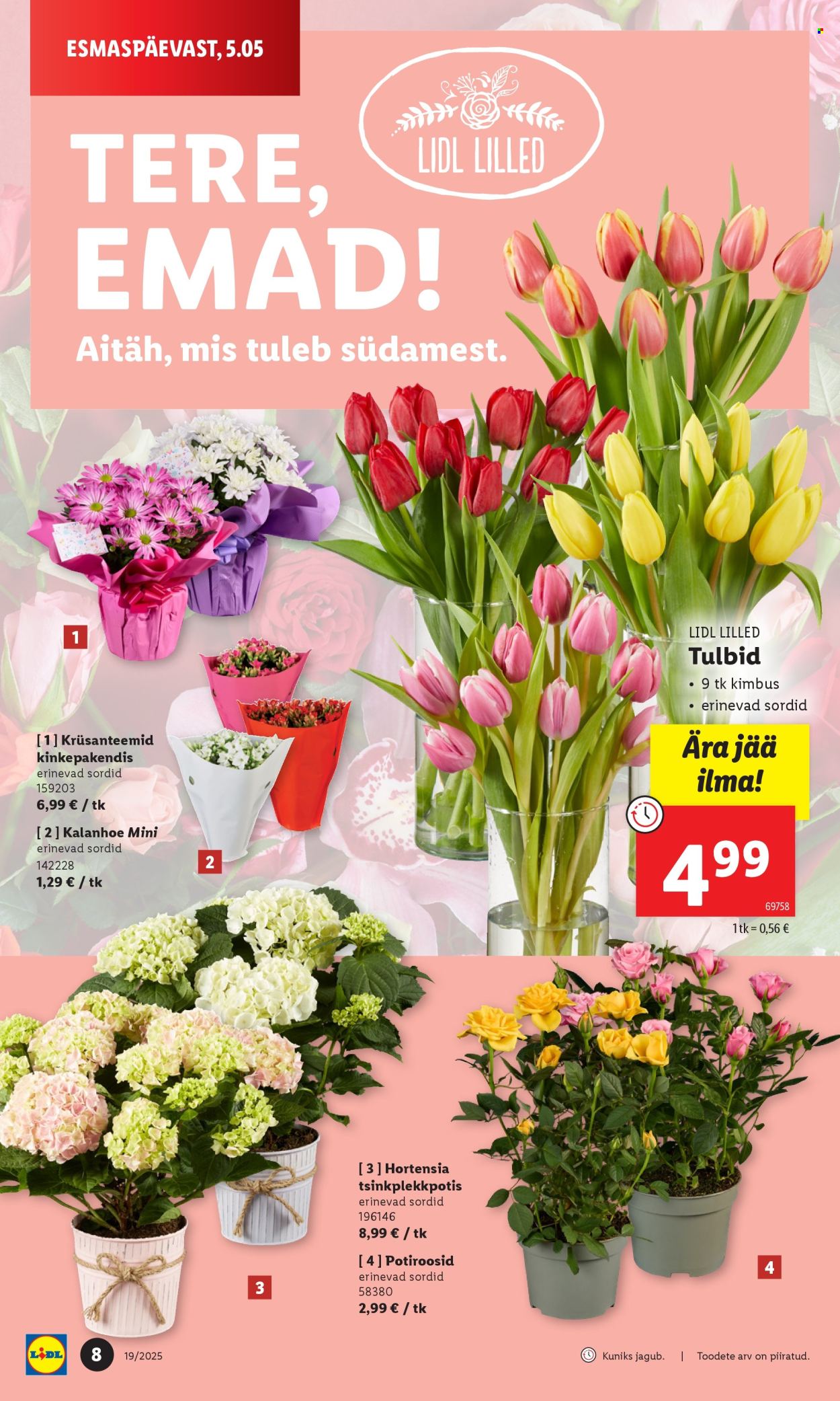Lidl kliendileht - Nädalalõpu pakkumised (8.05 - 11.05.2025)