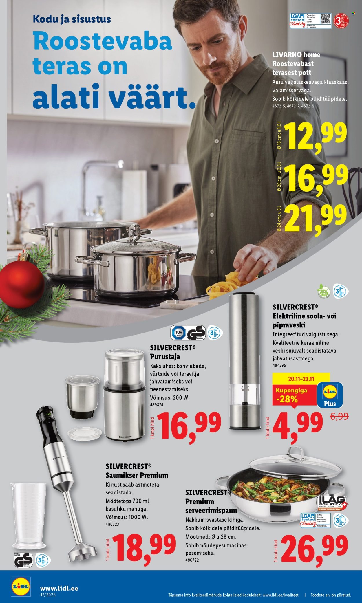 Lidl kliendileht - Tööstuskaupade pakkumised (17.11 - 23.11.2025)
