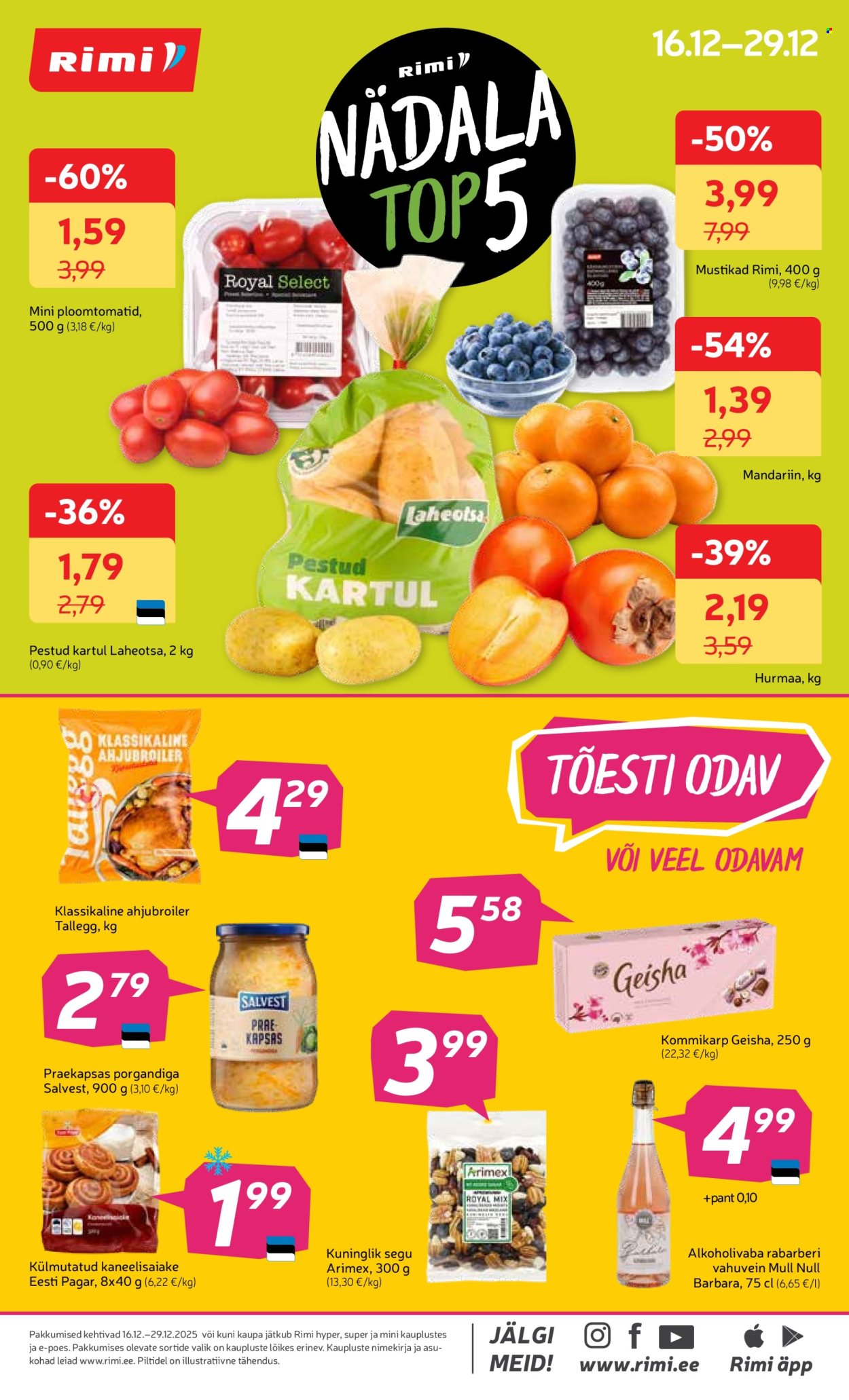 Rimi kliendileht - Kliendileht (16.12 - 29.12.2025)