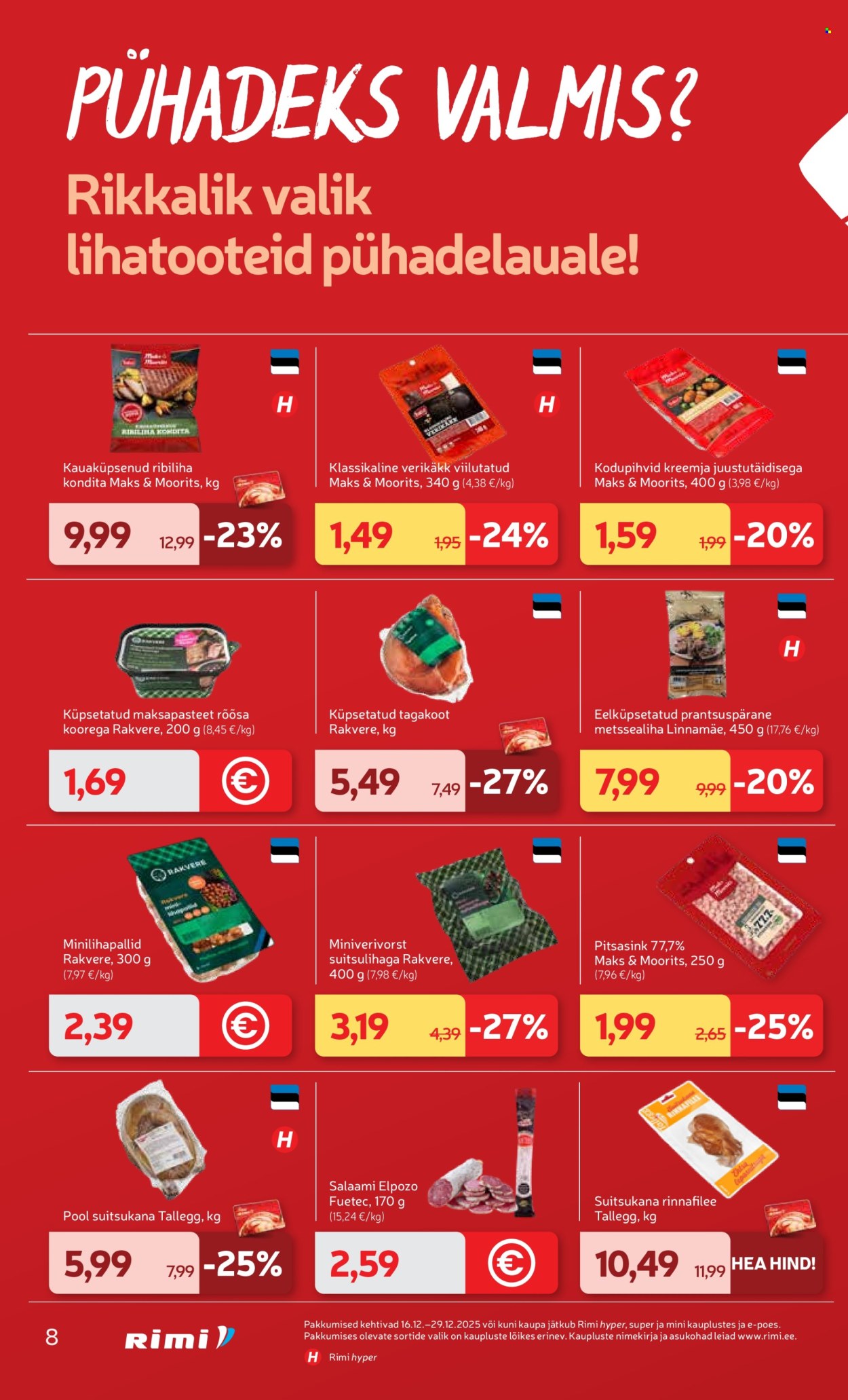 Rimi kliendileht - Kliendileht (16.12 - 29.12.2025)