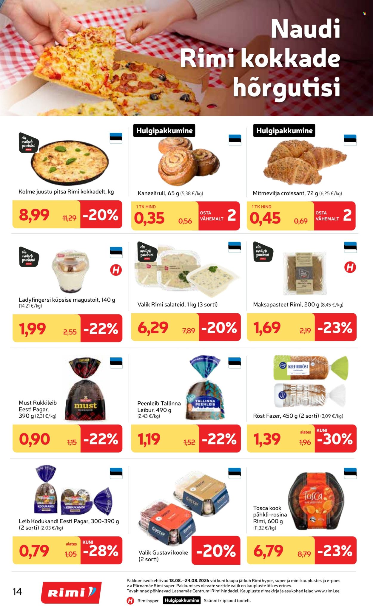 Rimi kliendileht (18.08 - 24.08.2026)