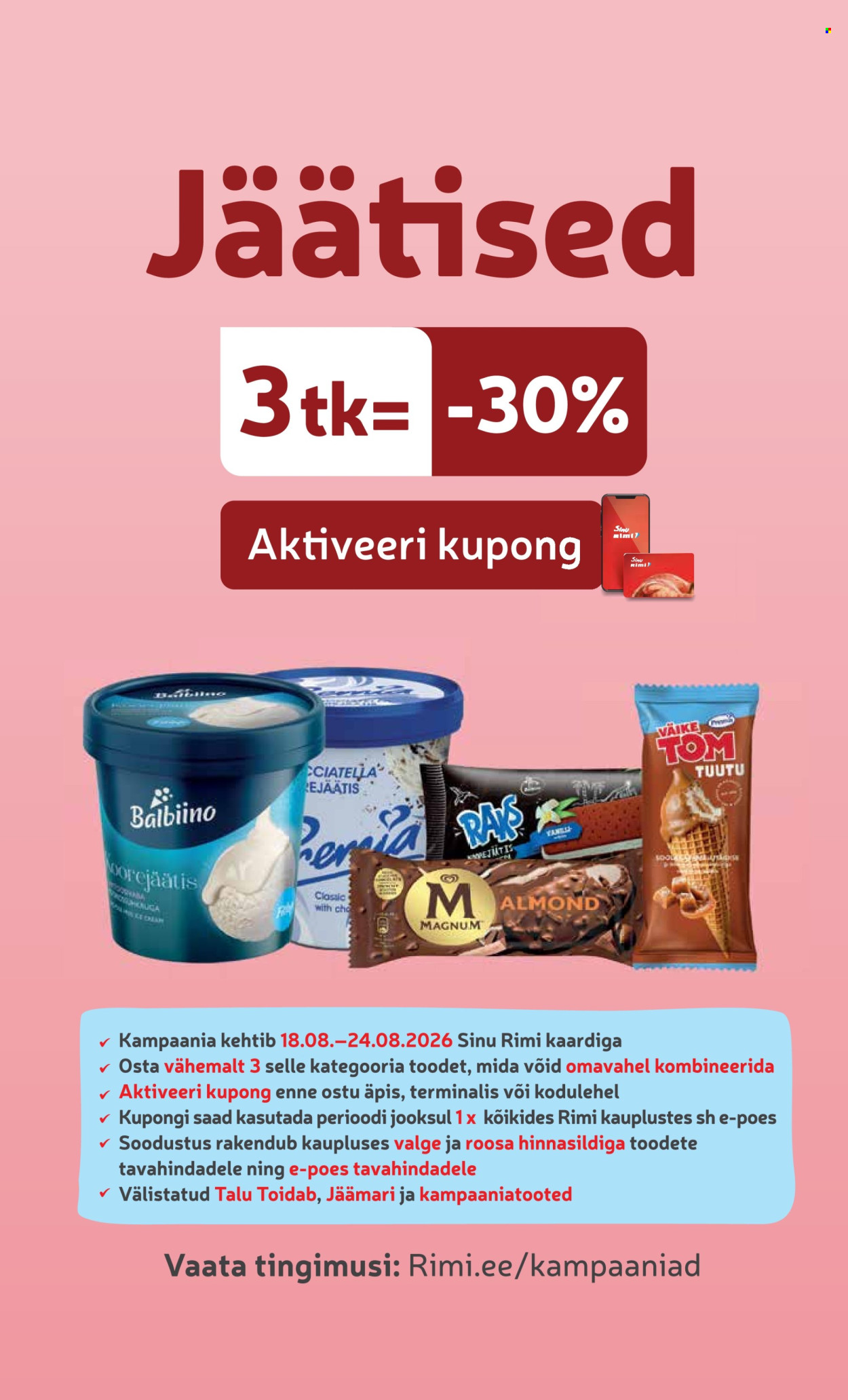 Rimi kliendileht (18.08 - 24.08.2026)