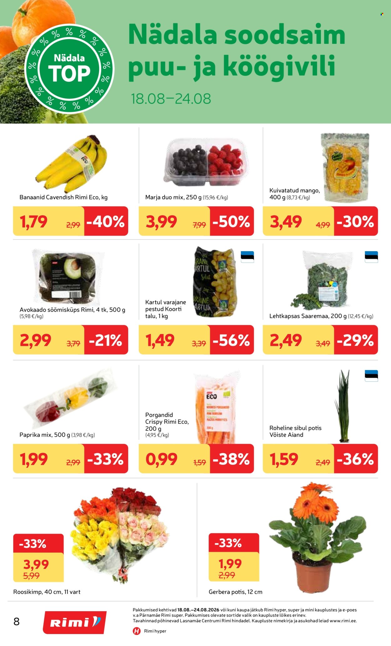 Rimi kliendileht (18.08 - 24.08.2026)