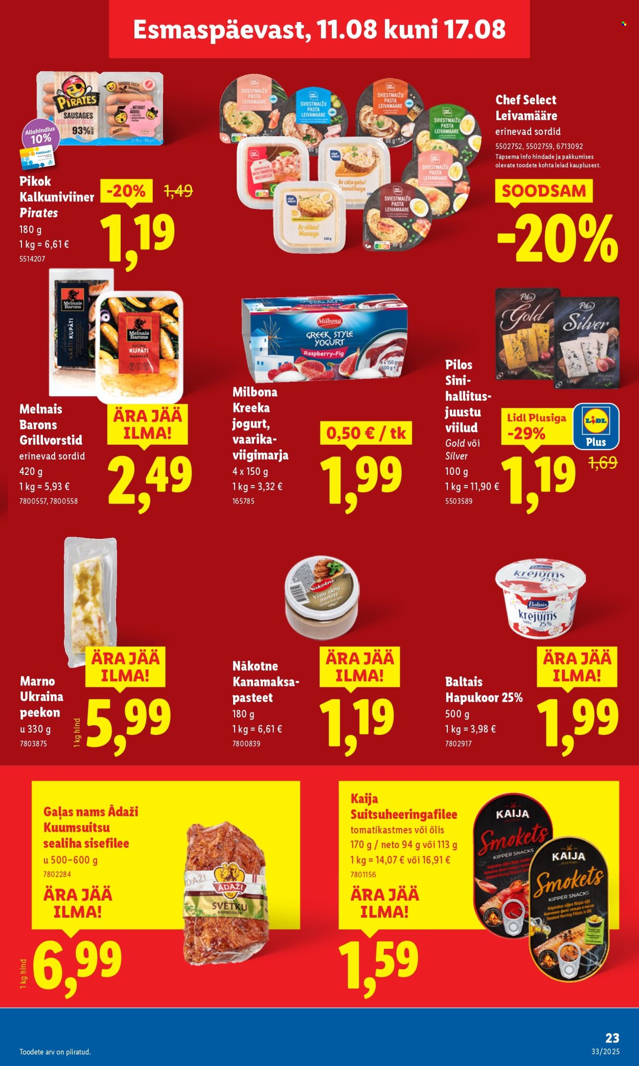 Lidl kliendileht - Kliendileht (11.08 - 17.08.2025)