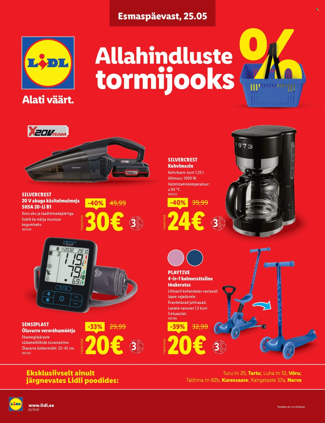Lidl kliendileht - Allahindluste tormijooks (25.05 - 31.05.2026)
