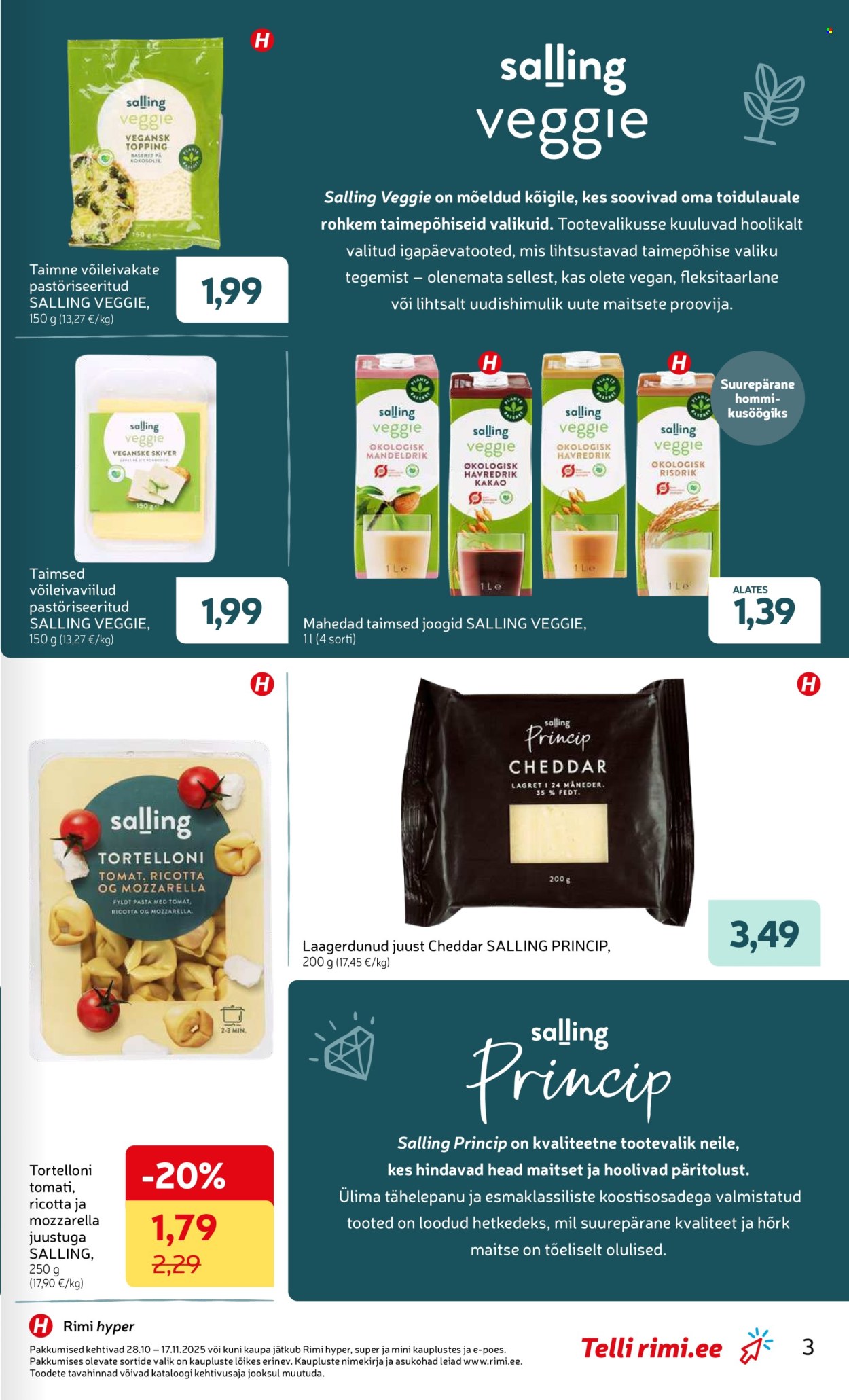Rimi kliendileht - Sallingu tootekataloog – uus nimi igapäevaste toodete valikus (28.10 - 17.11.2025)