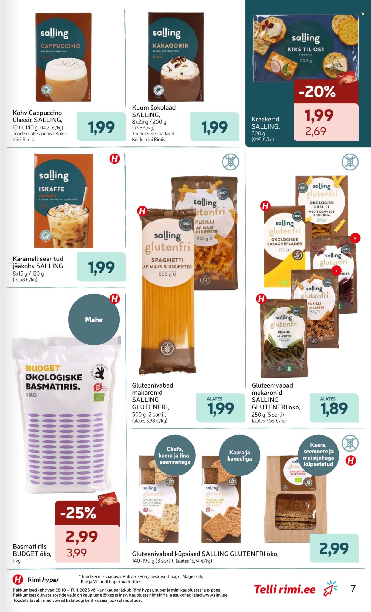 Rimi kliendileht - Sallingu tootekataloog – uus nimi igapäevaste toodete valikus (28.10 - 17.11.2025)