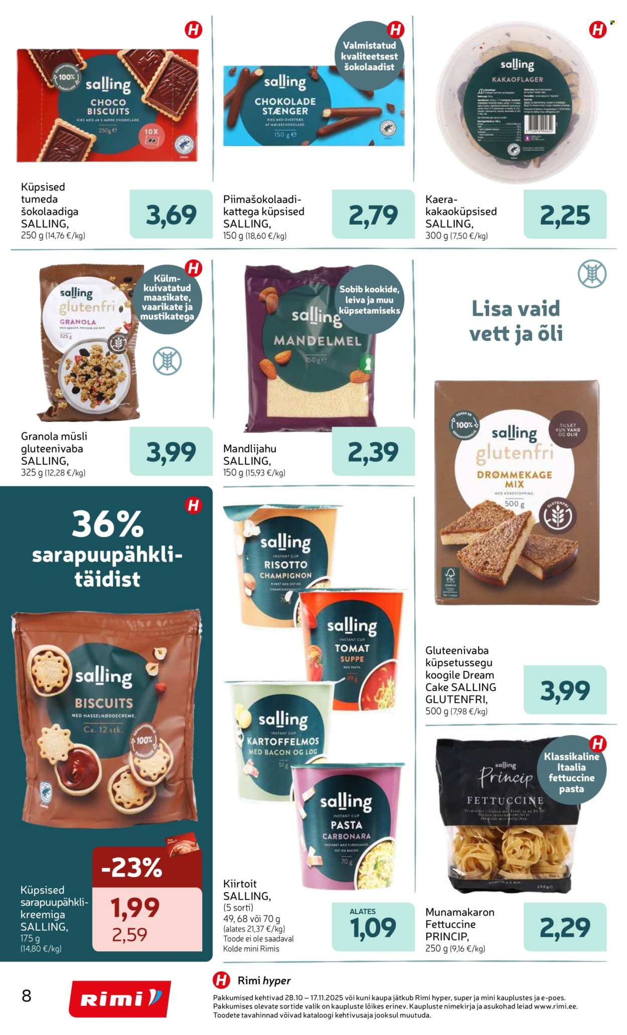 Rimi kliendileht - Sallingu tootekataloog – uus nimi igapäevaste toodete valikus (28.10 - 17.11.2025)