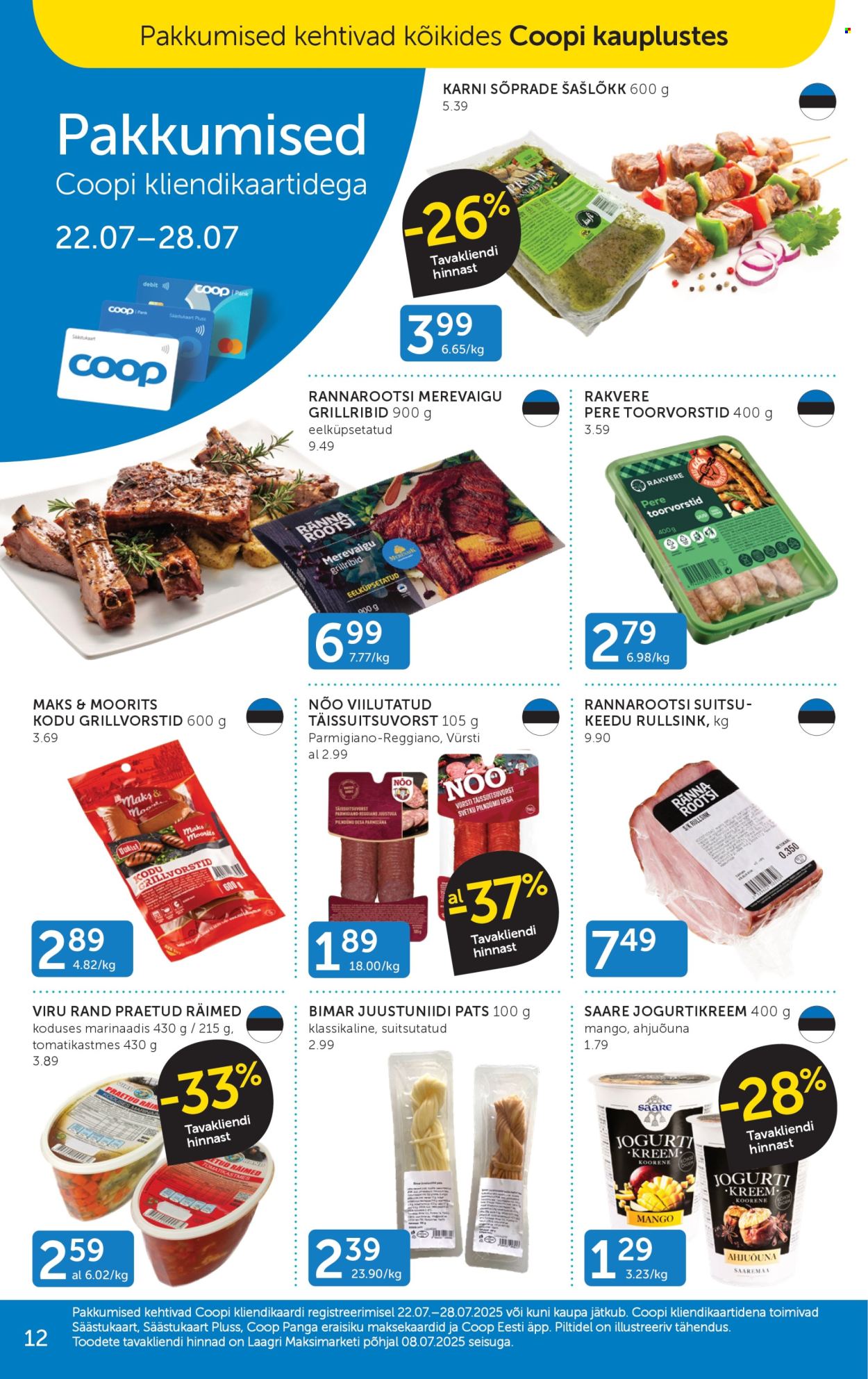 Coop kliendileht (22.07 - 28.07.2025)
