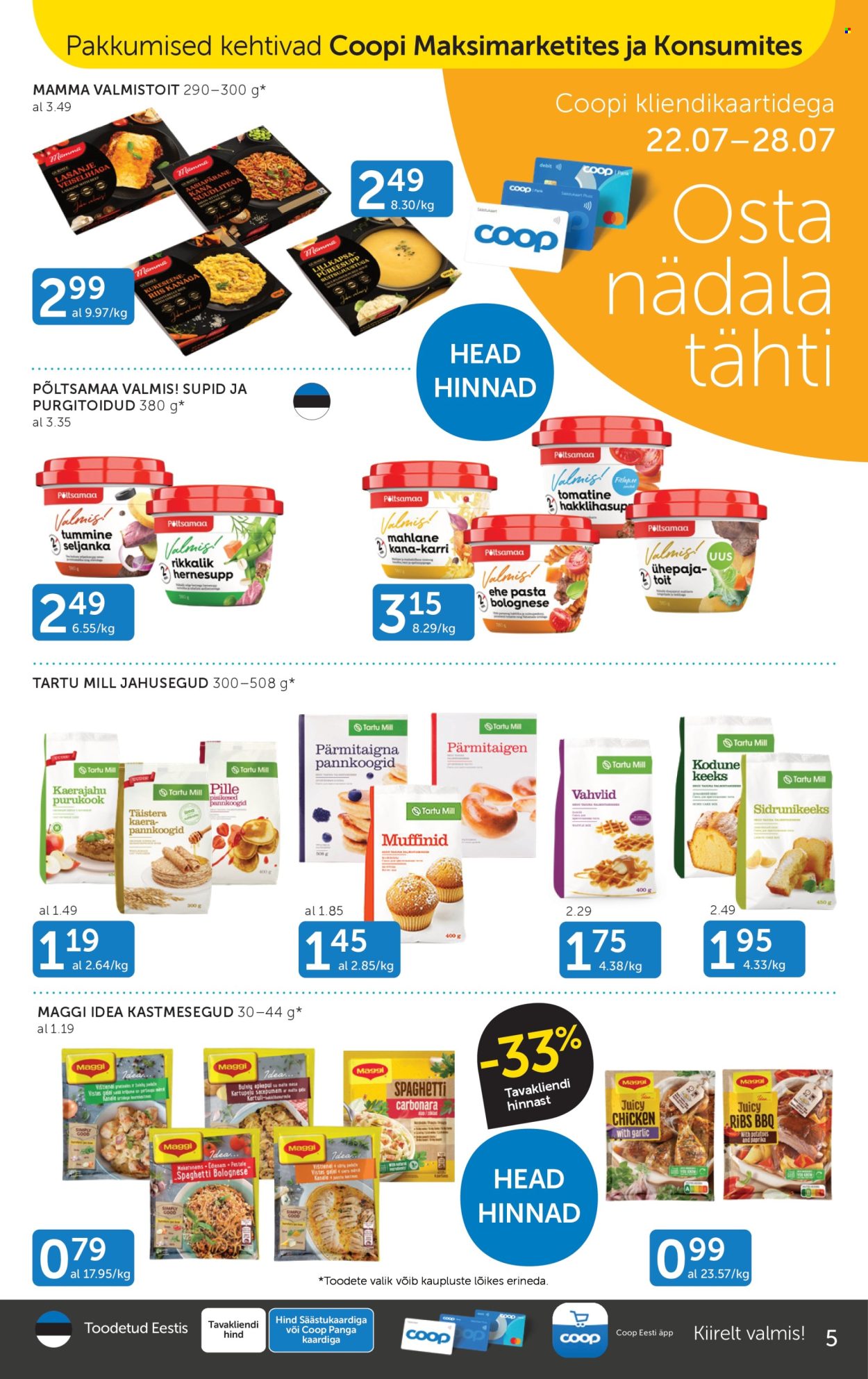 Coop kliendileht (22.07 - 28.07.2025)