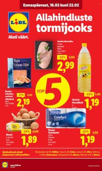 Lidl kliendileht - Allahindluste tormijooks (16.02 - 22.02.2026)