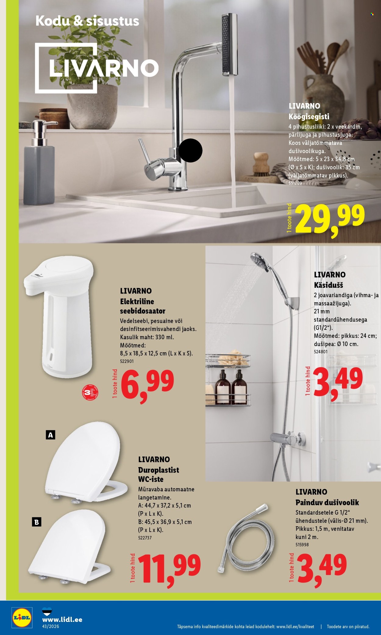 Lidl kliendileht (19.10 - 25.10.2026)