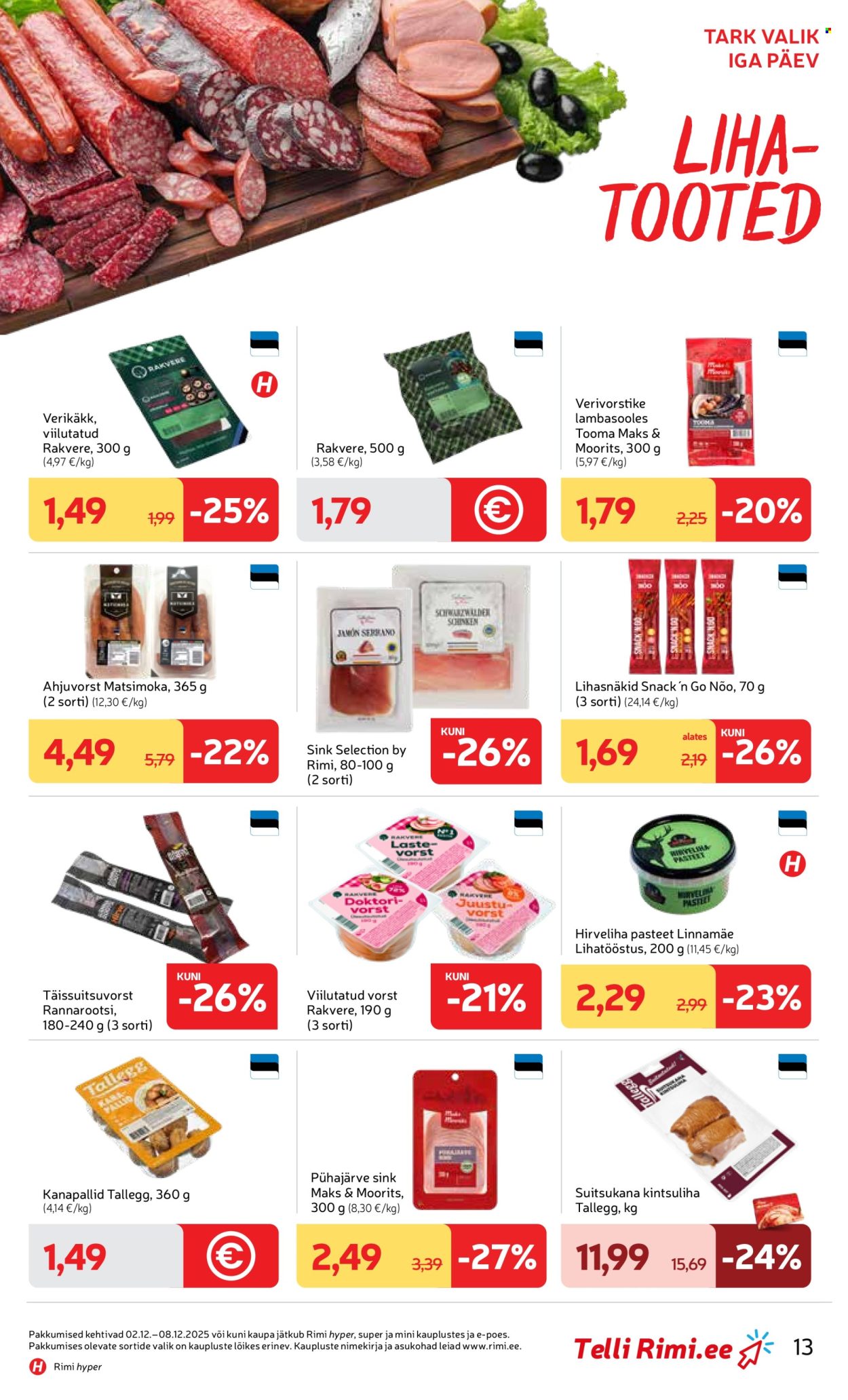 Rimi kliendileht - Kliendileht (2.12 - 8.12.2025)