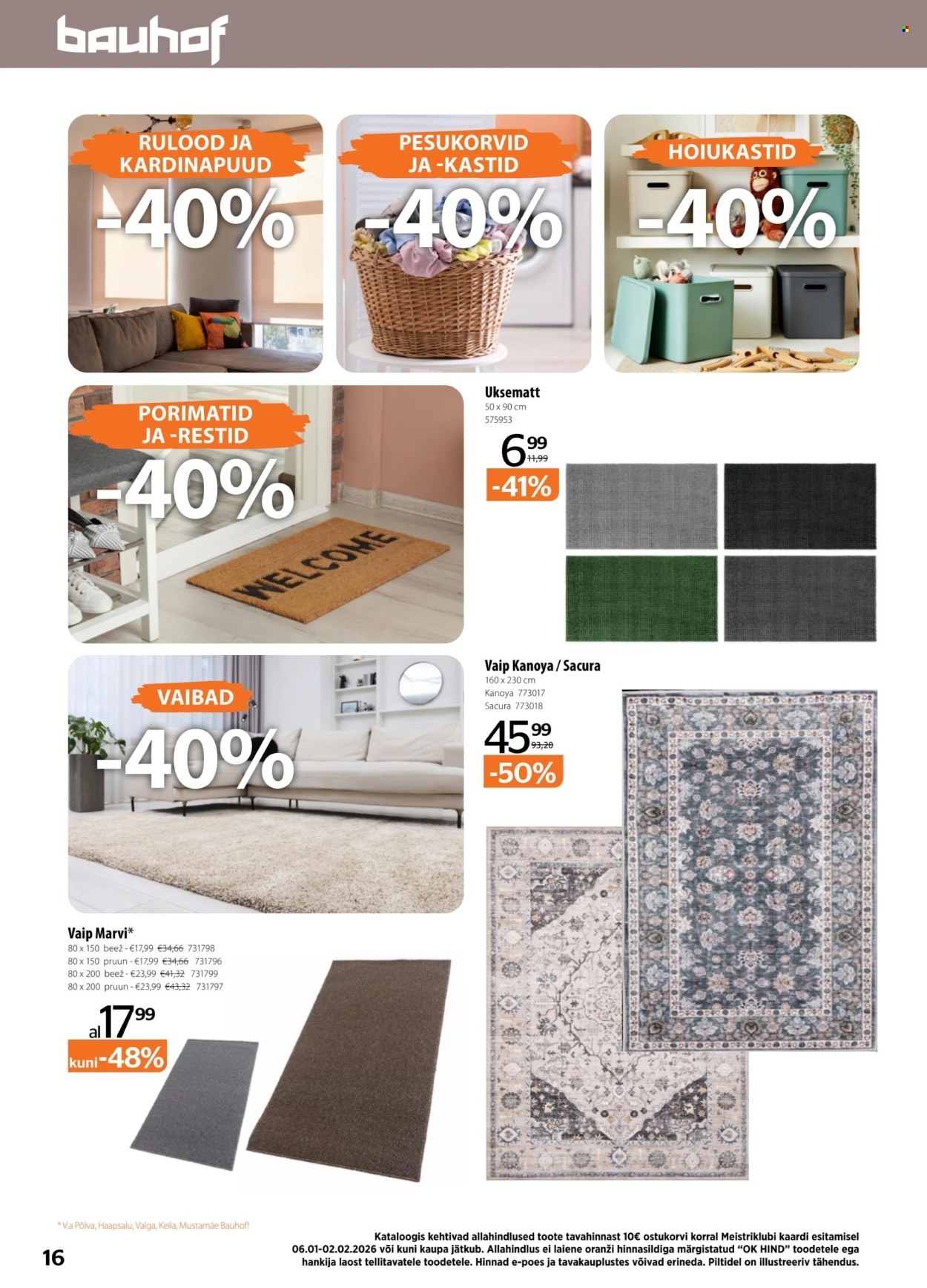 Bauhof kliendileht (6.01 - 2.02.2026)