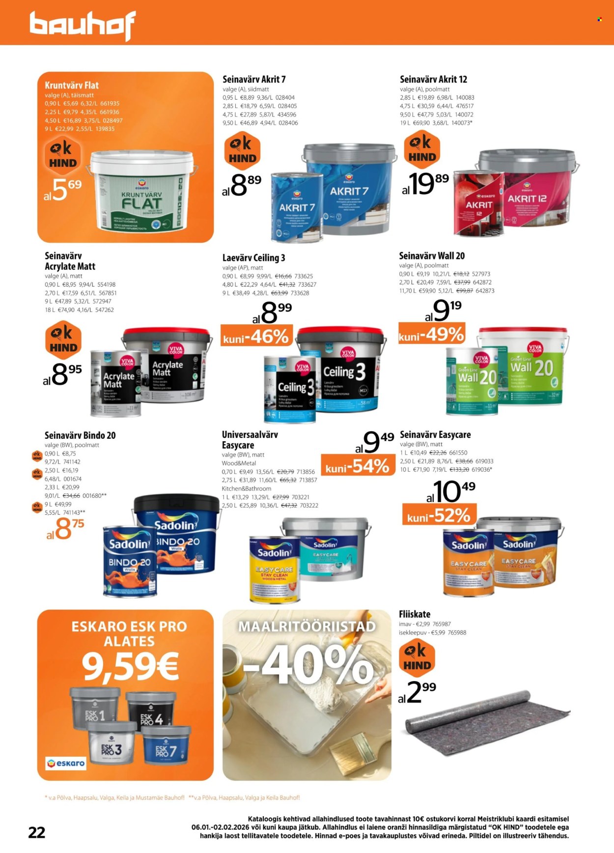 Bauhof kliendileht (6.01 - 2.02.2026)