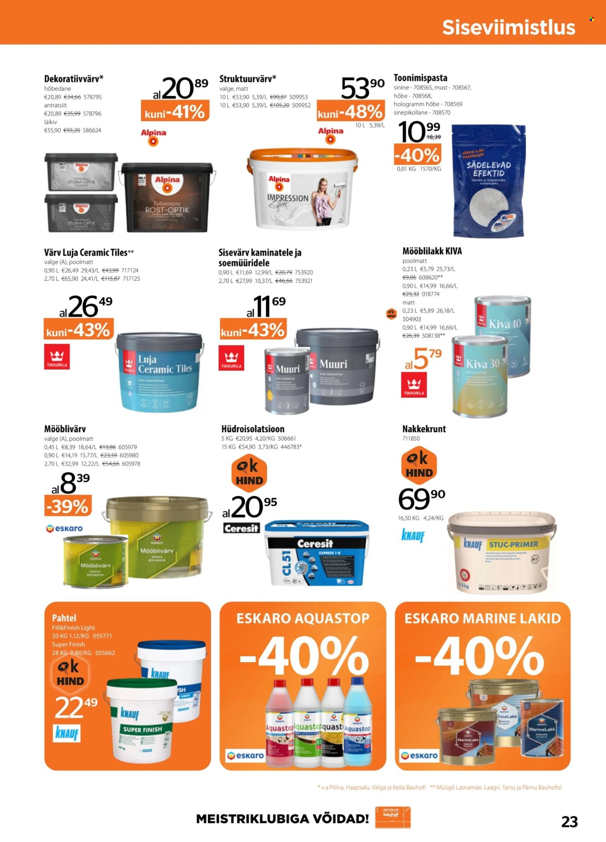 Bauhof kliendileht (6.01 - 2.02.2026)