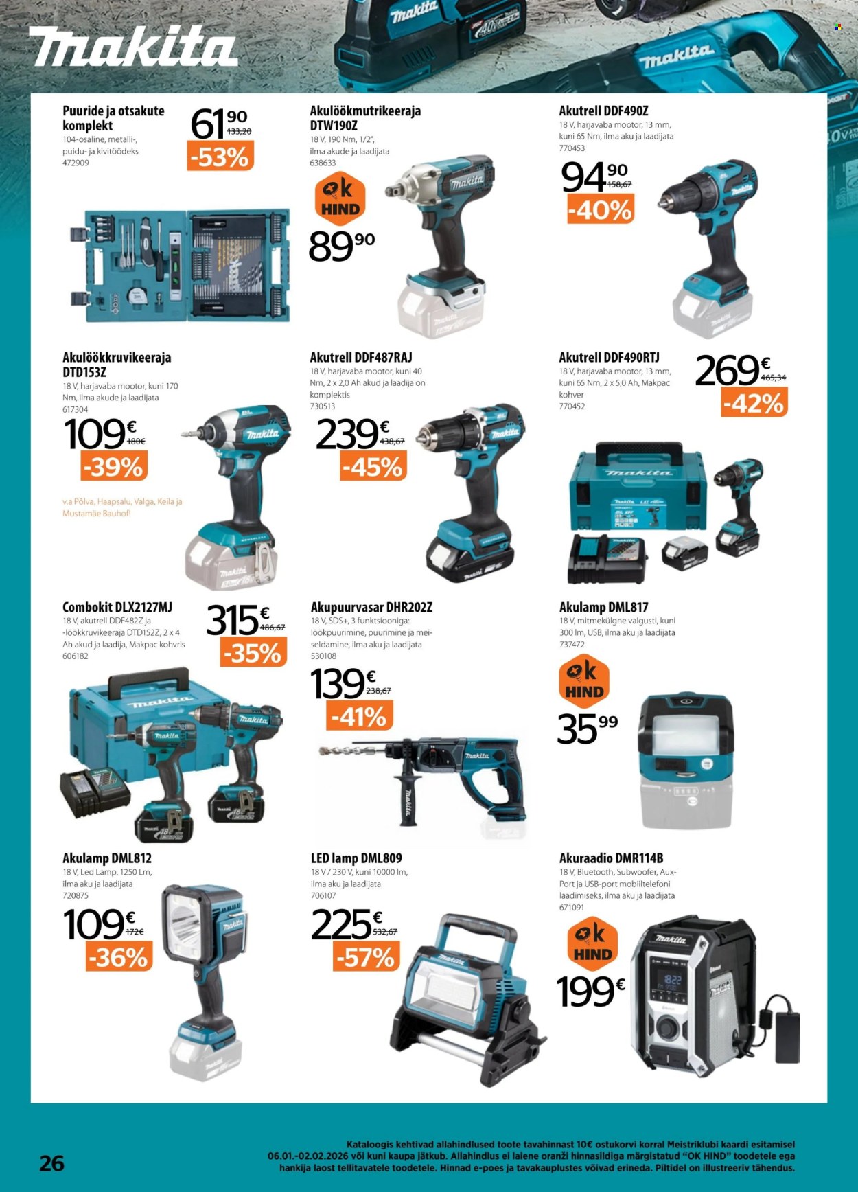 Bauhof kliendileht (6.01 - 2.02.2026)