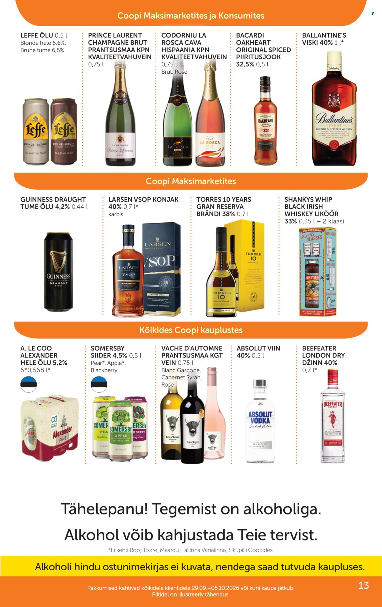 Coop kliendileht (29.09 - 5.10.2026)