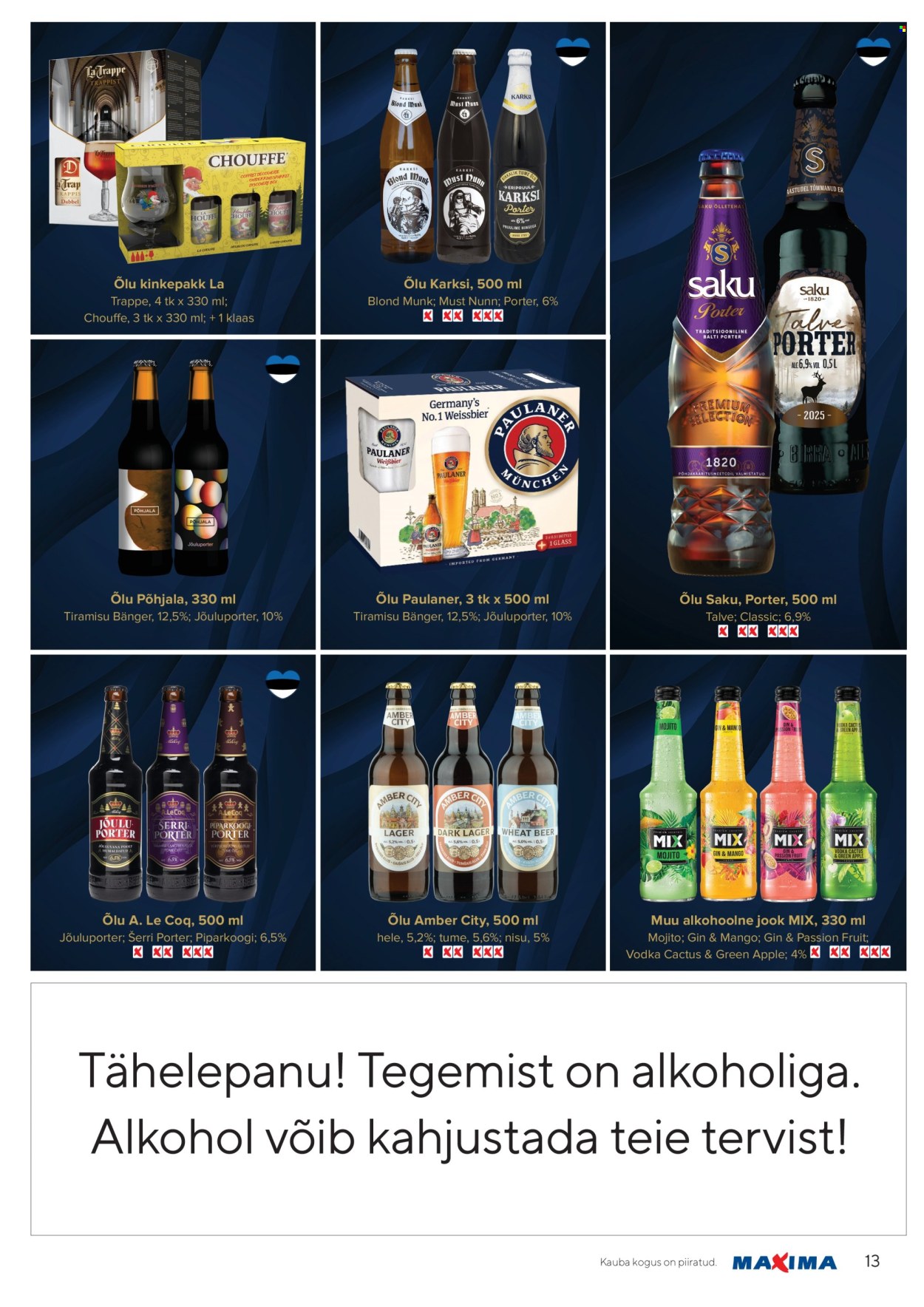 Maxima kliendileht - Joogikataloog (27.11.2025 - 7.01.2026)